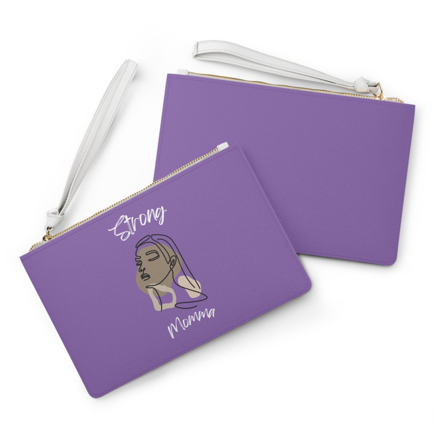 Strong Momma (WL) Clutch Bag LIGHT PURPLE