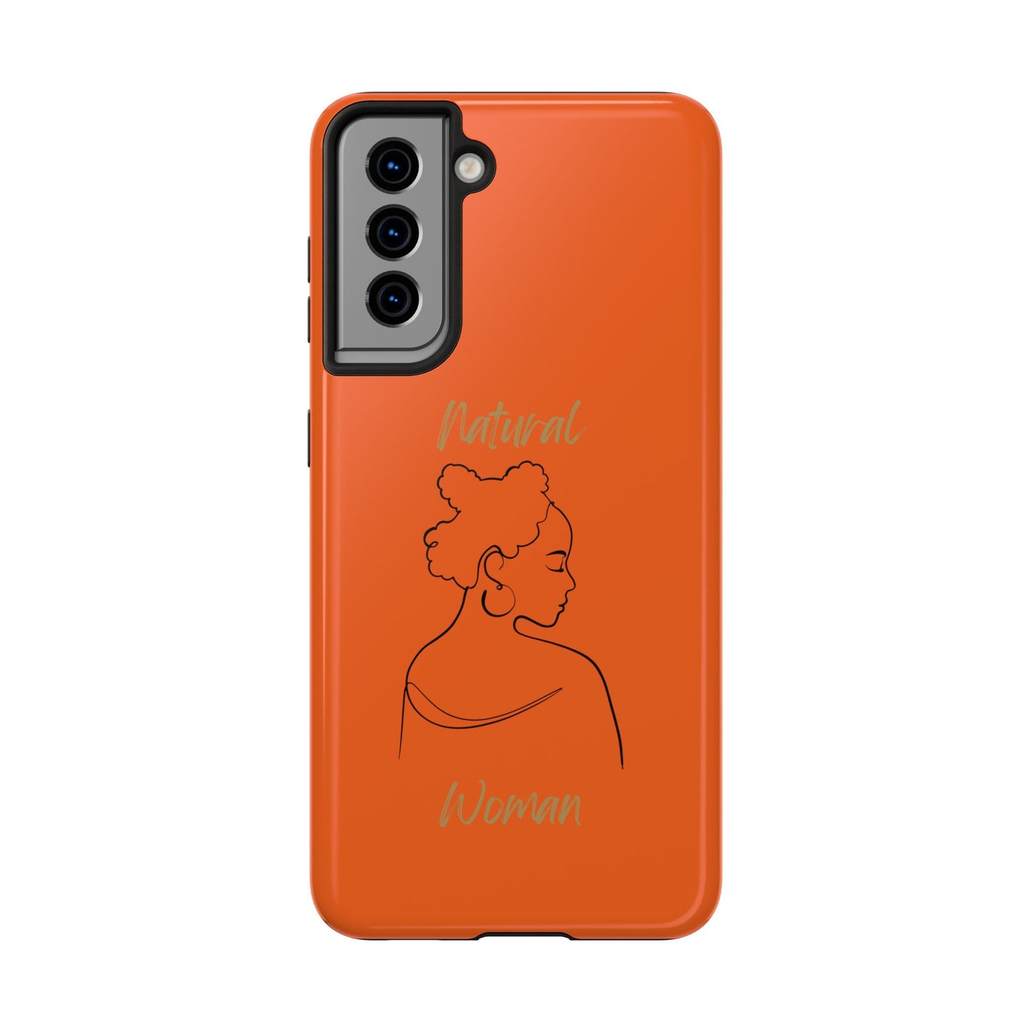 Natural Woman Twists (BL) Tough Phone Cases ORANGE