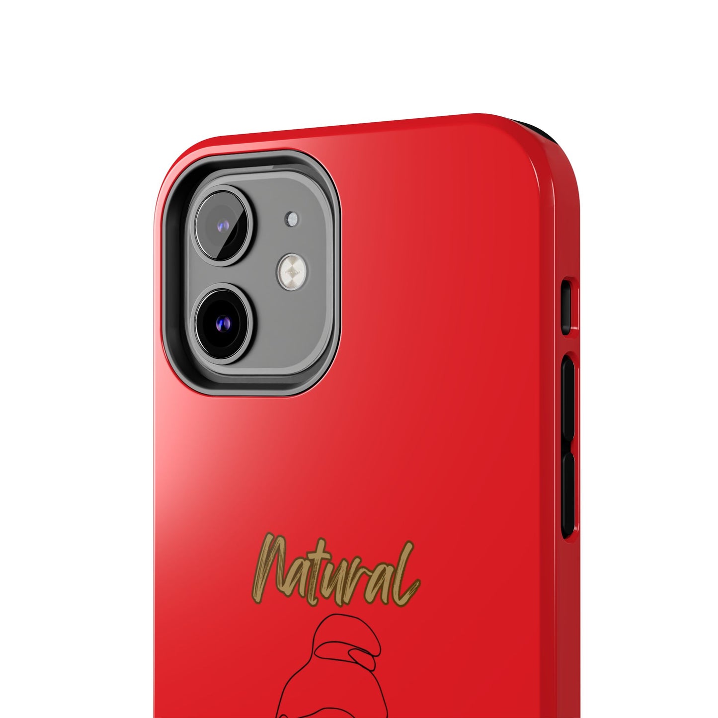 Natural Woman Sassy Bun (BL) Tough Phone Cases RED