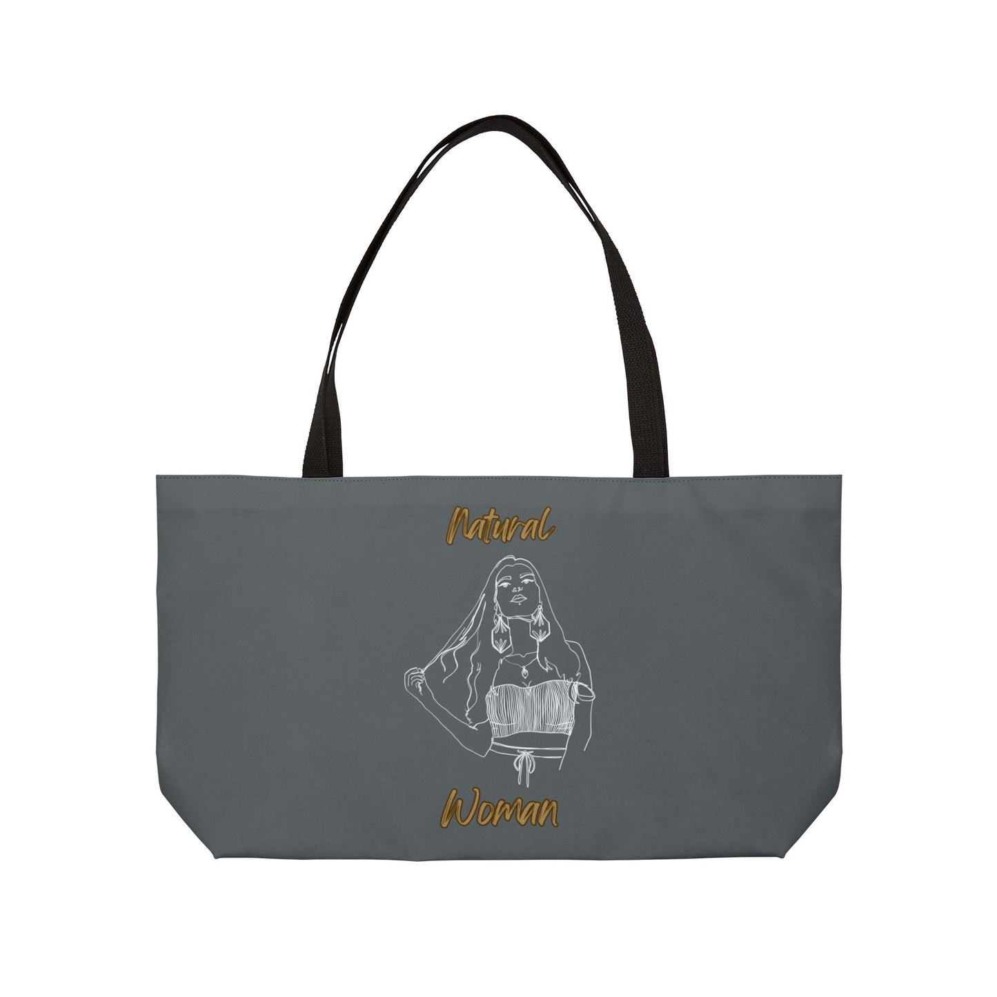 Natural Woman Thinking (WL) Weekender Tote Bag DARK GREEN