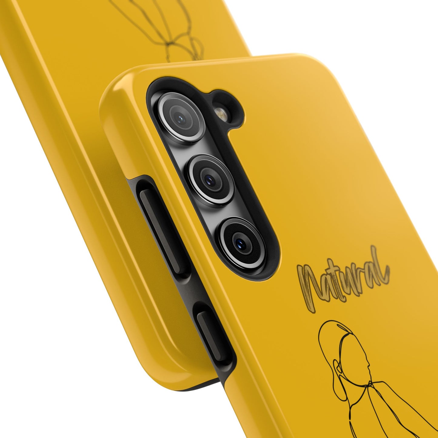 Natural Woman Hands Free (BL)Tough Phone Cases YELLOW