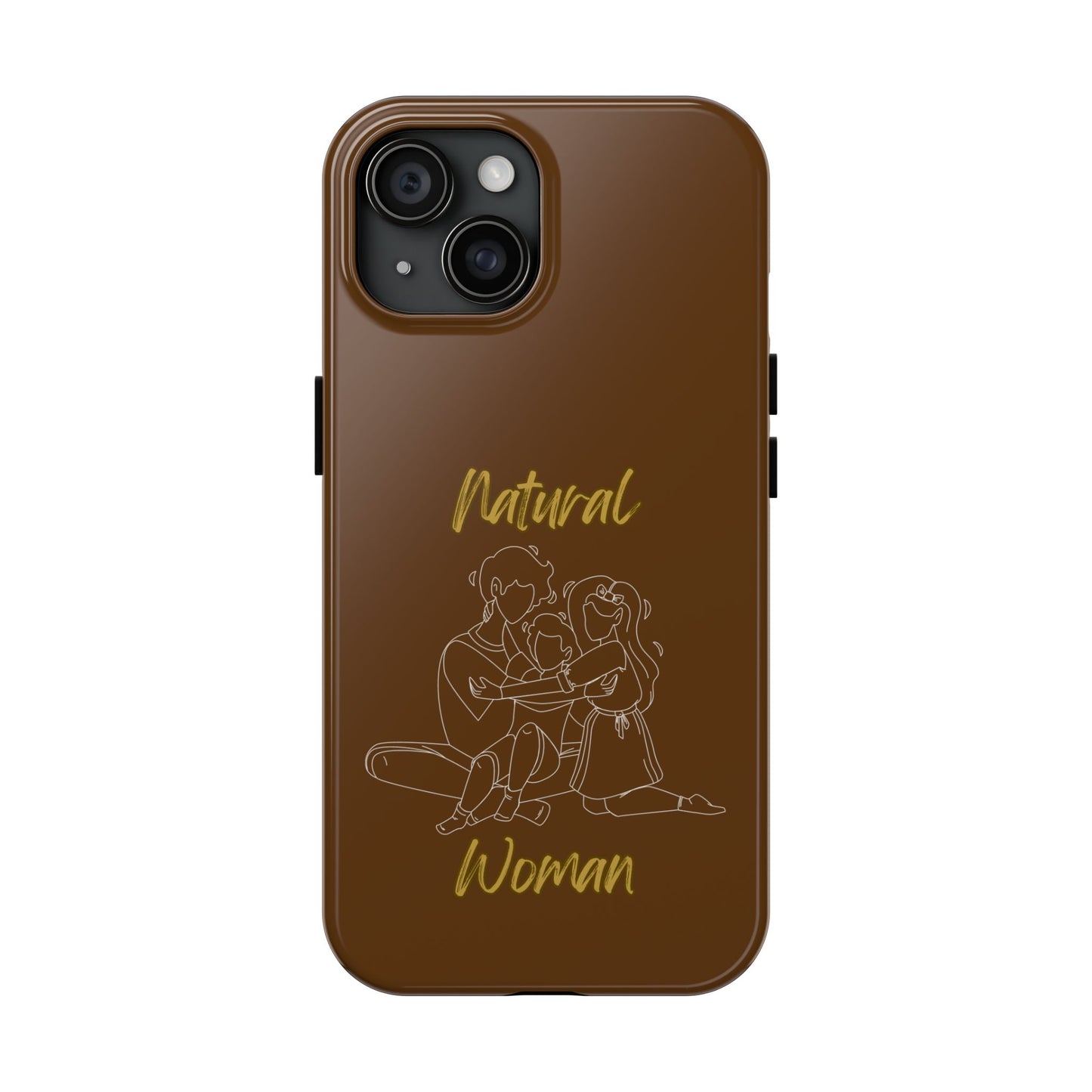Natural Woman Bear Hugs (WL) Tough Phone Cases BROWN