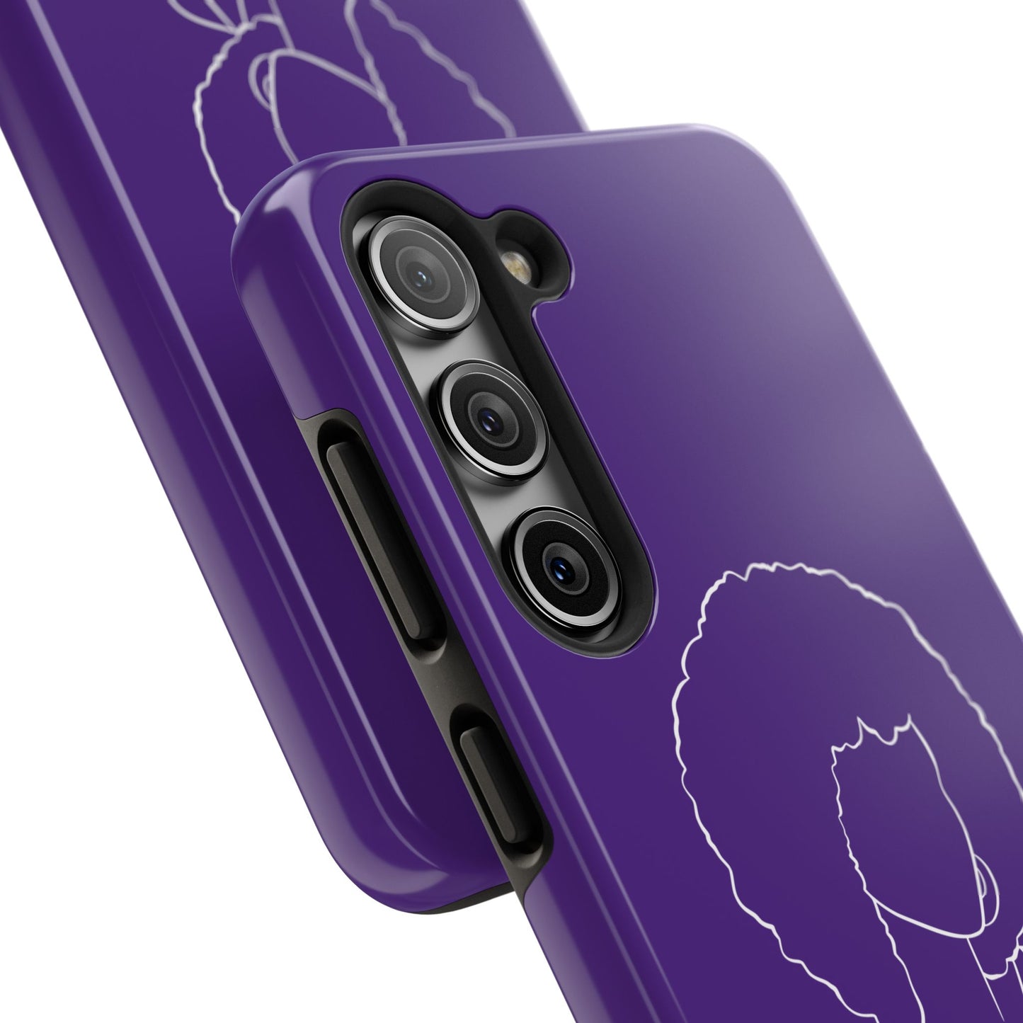 Natural Woman Afro (WL)Tough Phone Cases PURPLE