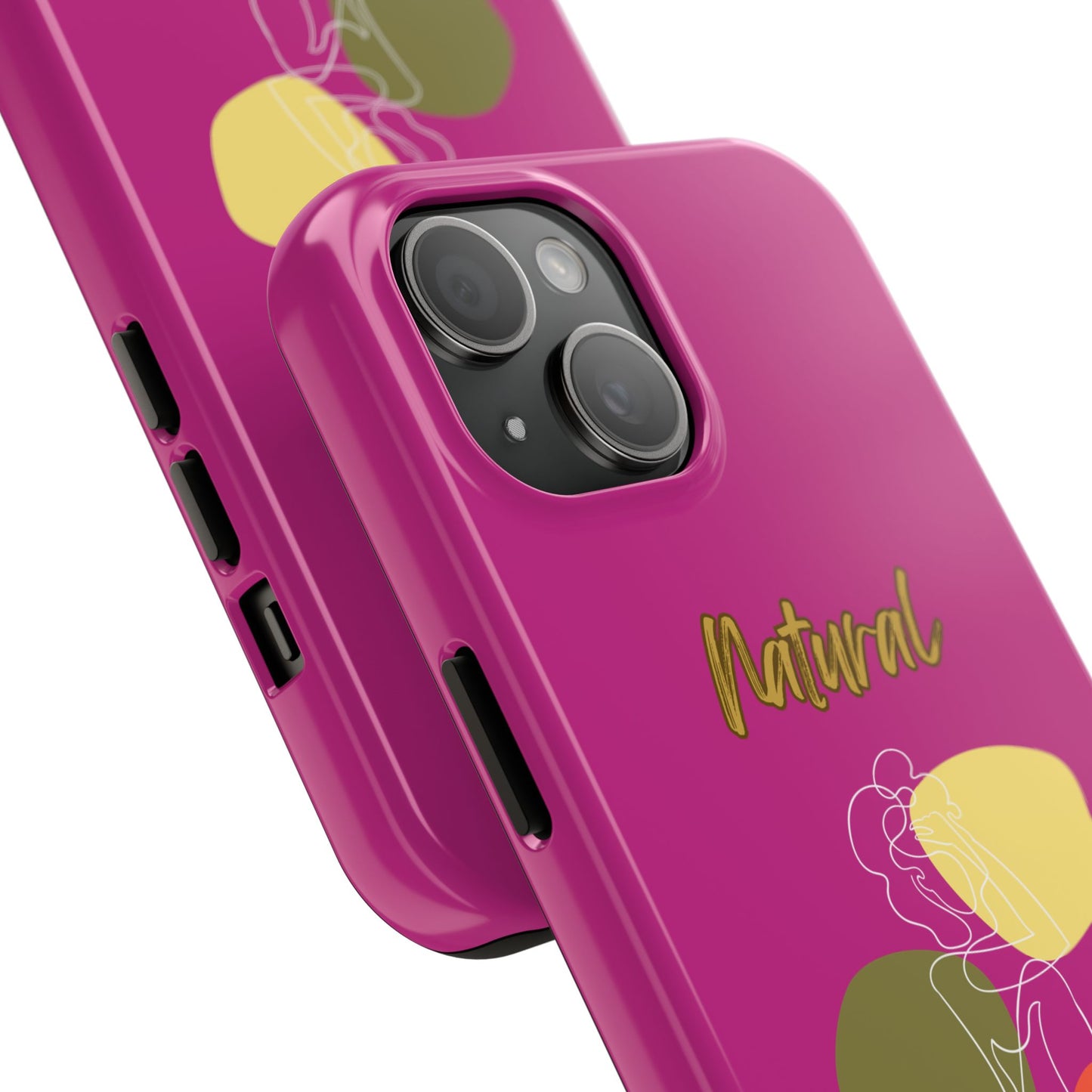 Natural Woman Colorful Pose (WL)Tough Phone Cases PINK