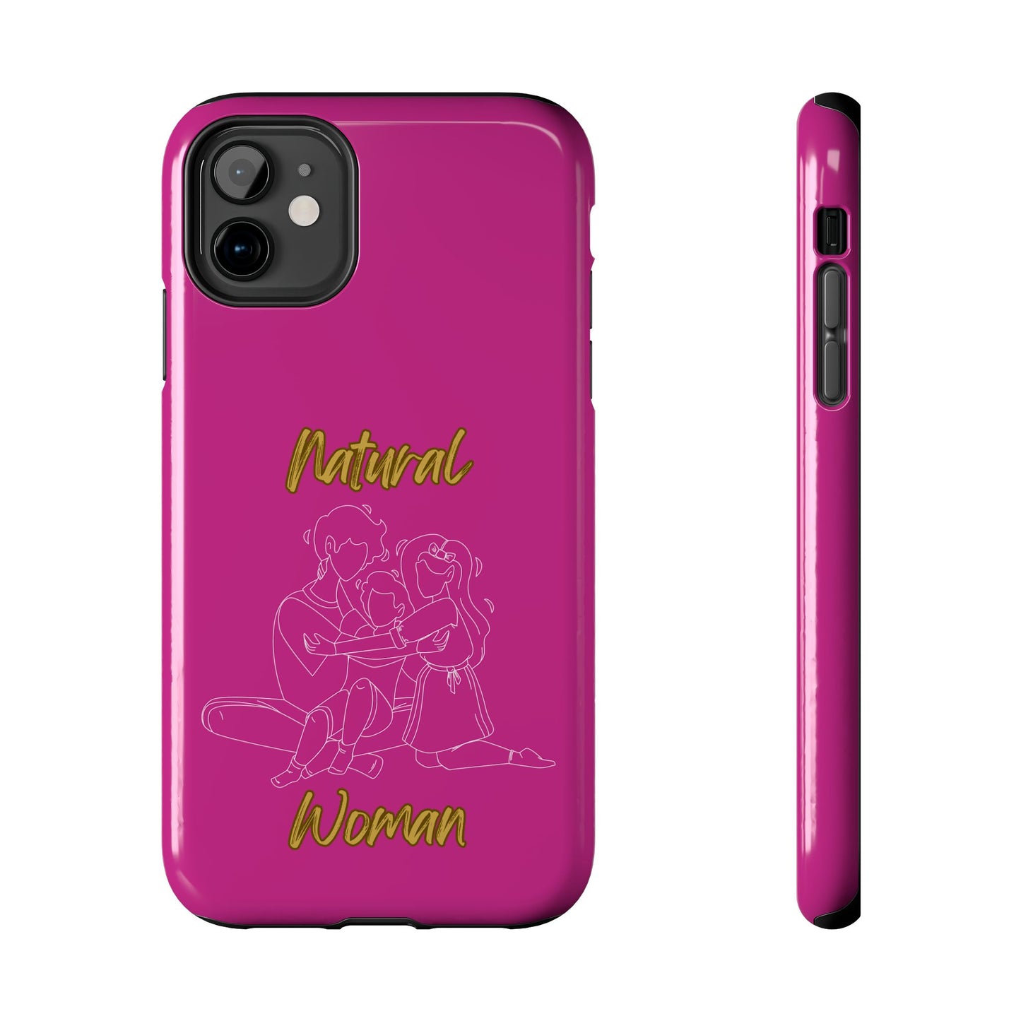 Natural Woman Bear Hugs (WL) Tough Phone Cases PINK