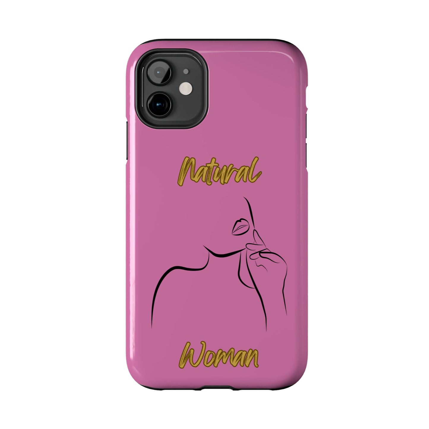 Natural Woman Chin Up (BL)Tough Phone Cases LIGHT PINK