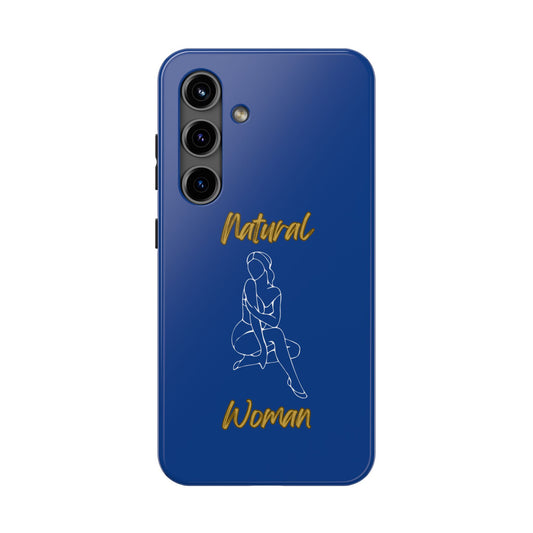 Natural Woman Shoulder Action (WL)Tough Phone Cases DARK BLUE