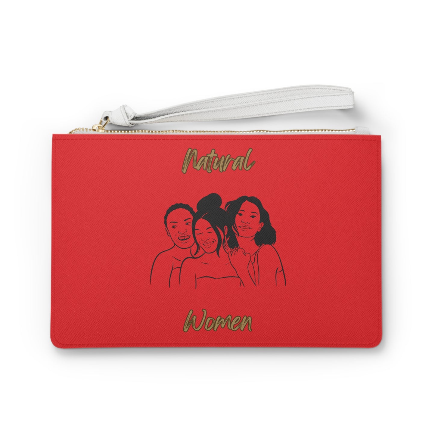 Natural Women Laughing Friends (BL) Clutch Bag RED
