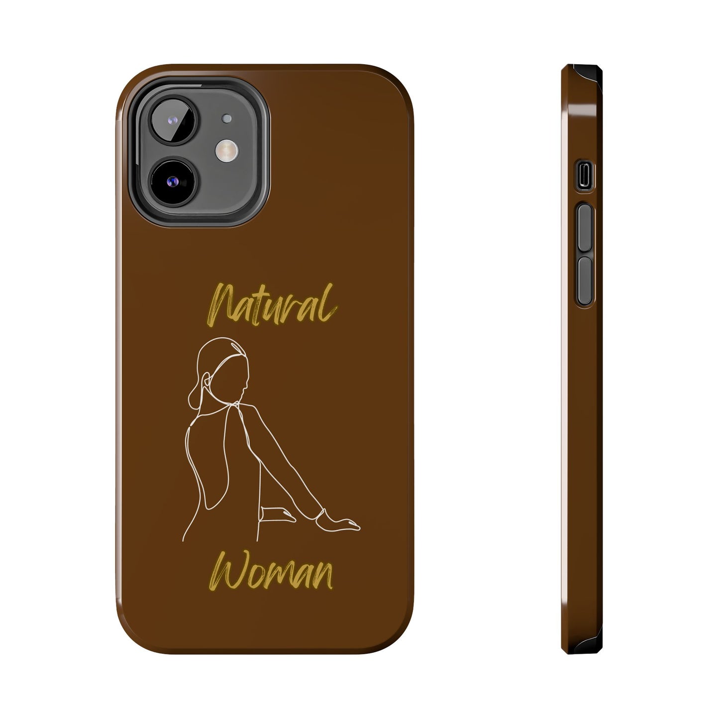 Natural Woman Hands Free (WL)Tough Phone Cases BROWN