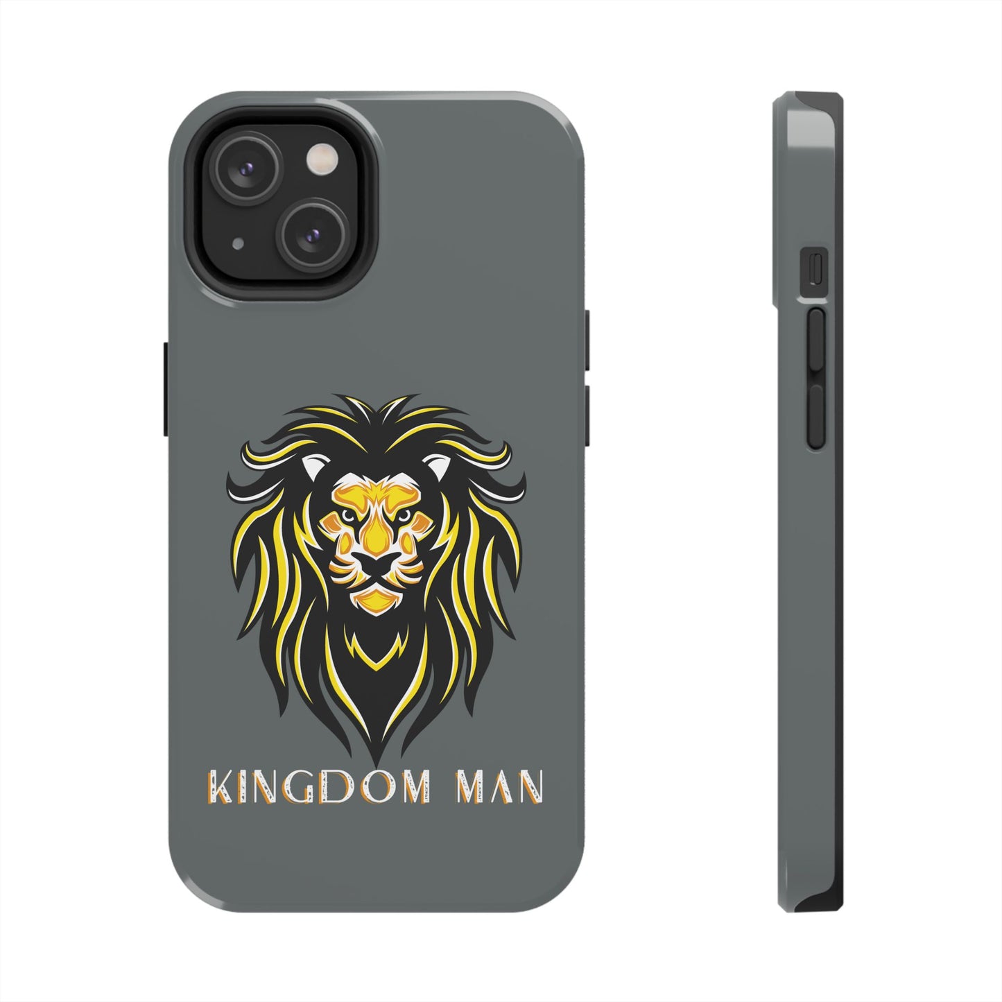 Kingdom Man (White-Gold Label) Tough Phone Case DARK GREY