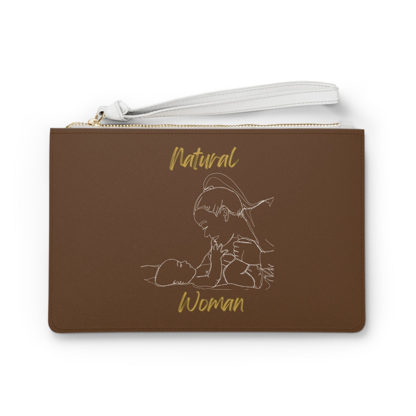 Natural Woman New Life (WL) Clutch Bag BROWN