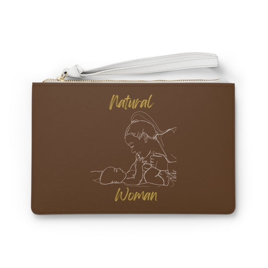 Natural Woman New Life (WL) Clutch Bag BROWN