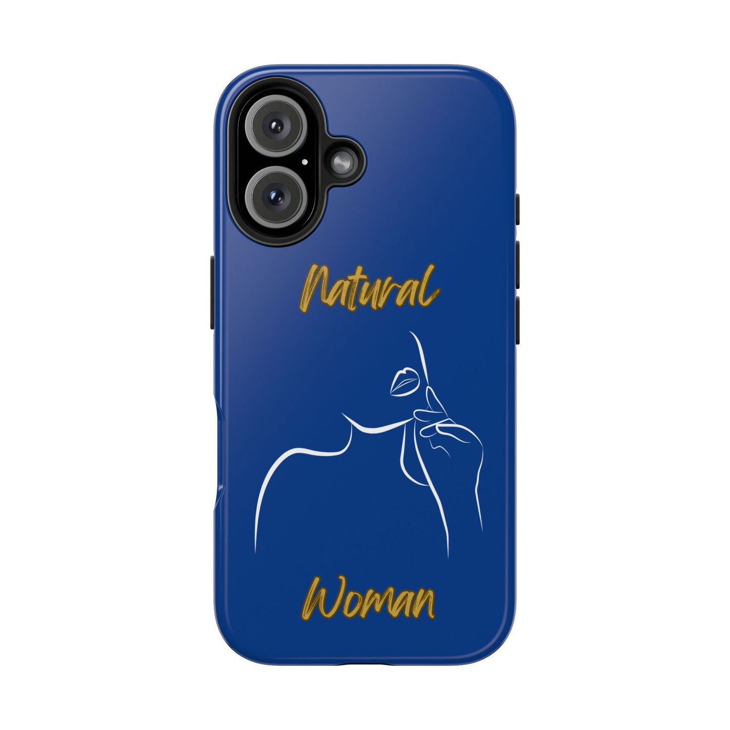 Natural Woman Chin Up (WL)Tough Phone Cases DARK BLUE