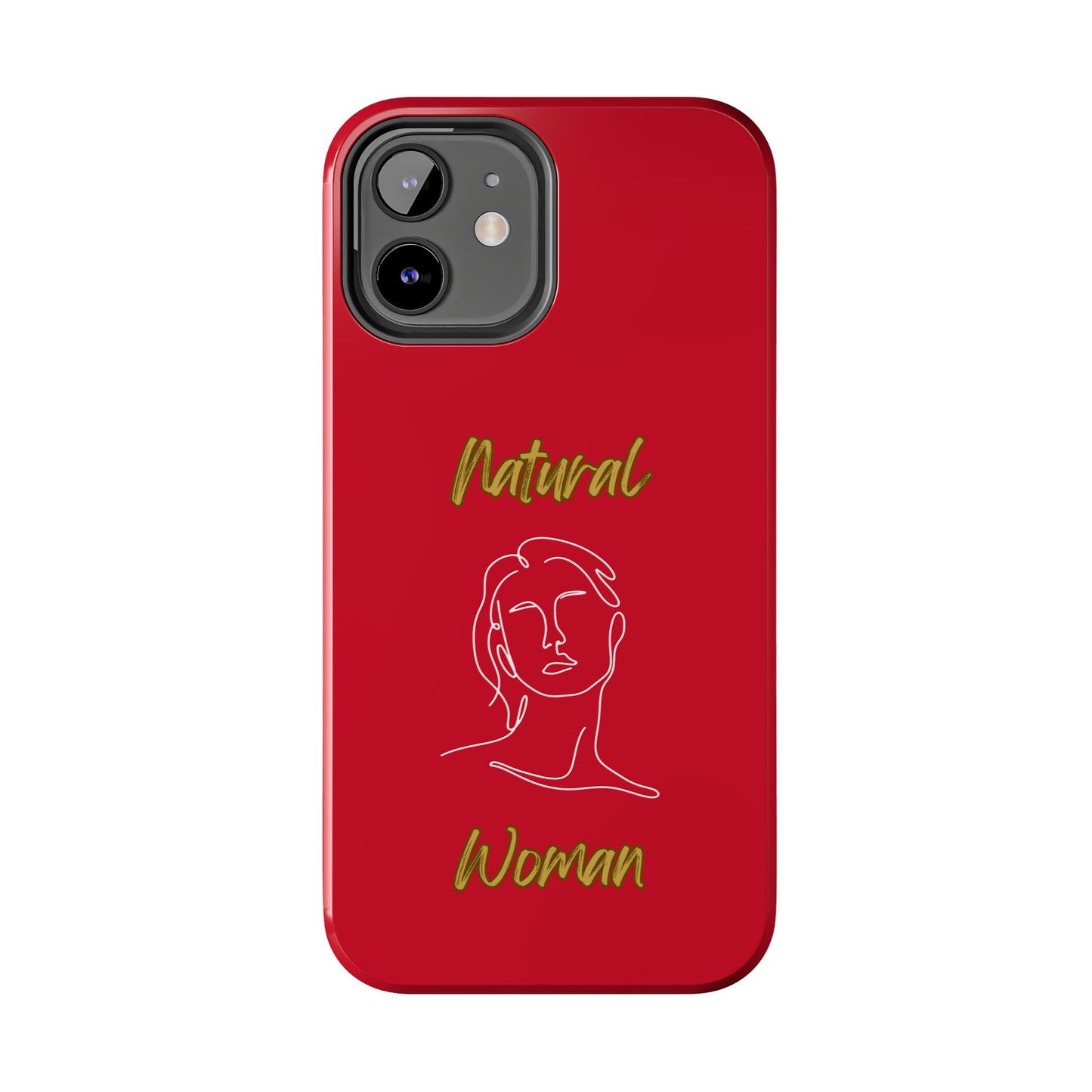 Natural Woman Hello (WL)Tough Phone Cases DARK RED