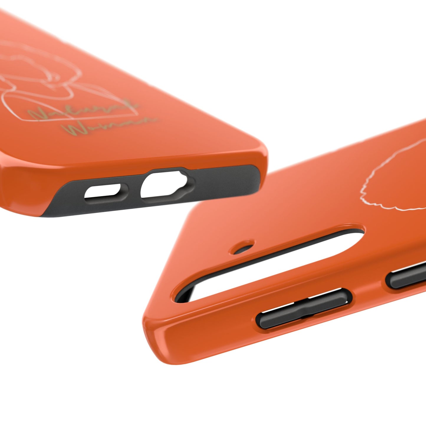 Natural Woman Afro (WL)Tough Phone Cases ORANGE