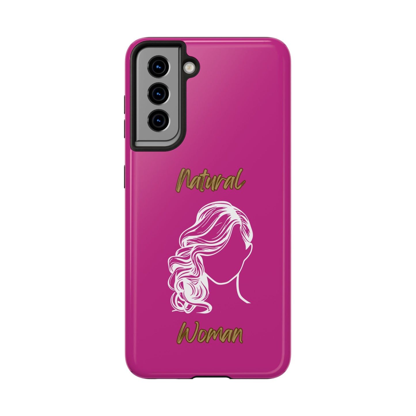 Natural Woman Long Curl (WL)Tough Phone Cases PINK