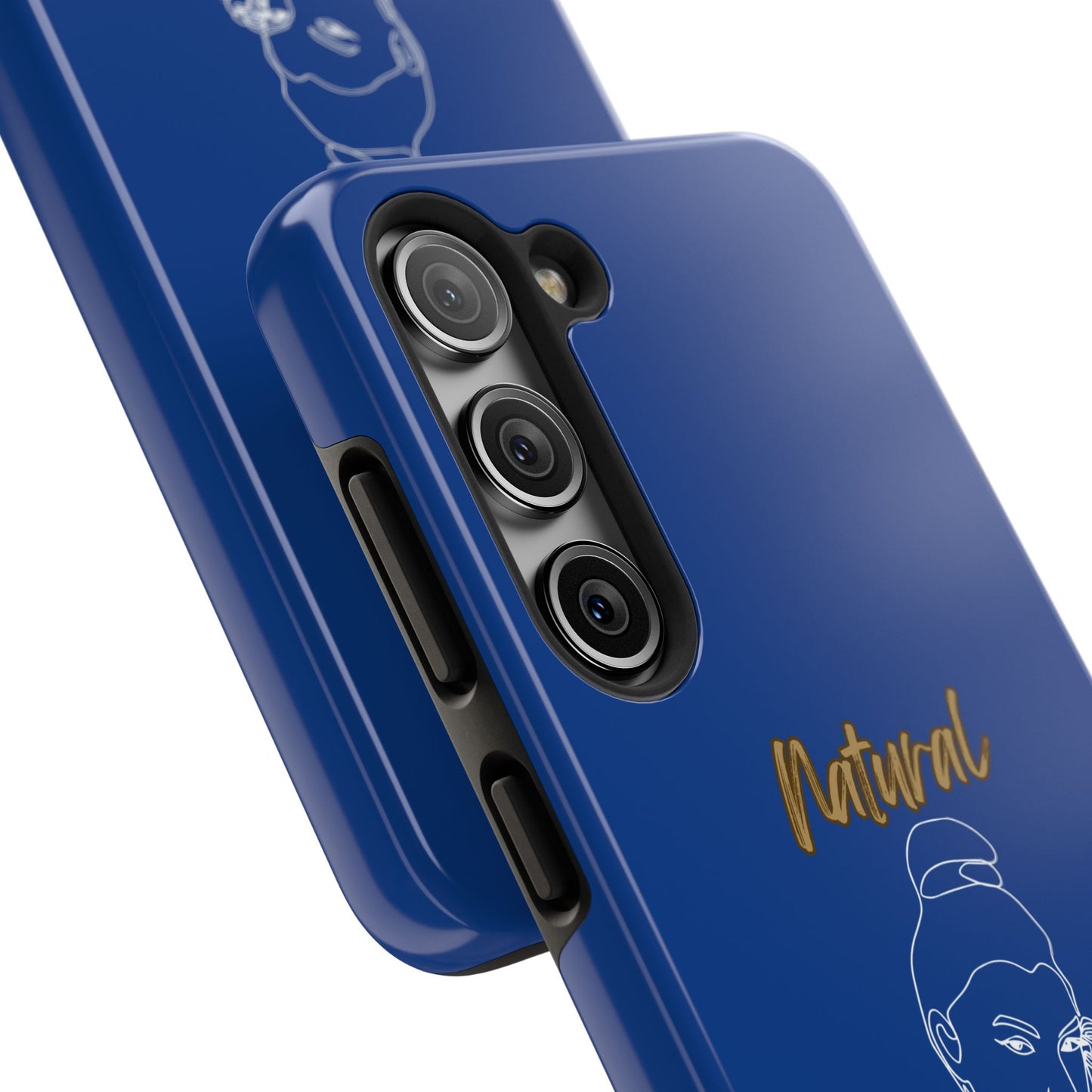 Natural Woman Sassy Bun (WL) Tough Phone Cases DARK BLUE