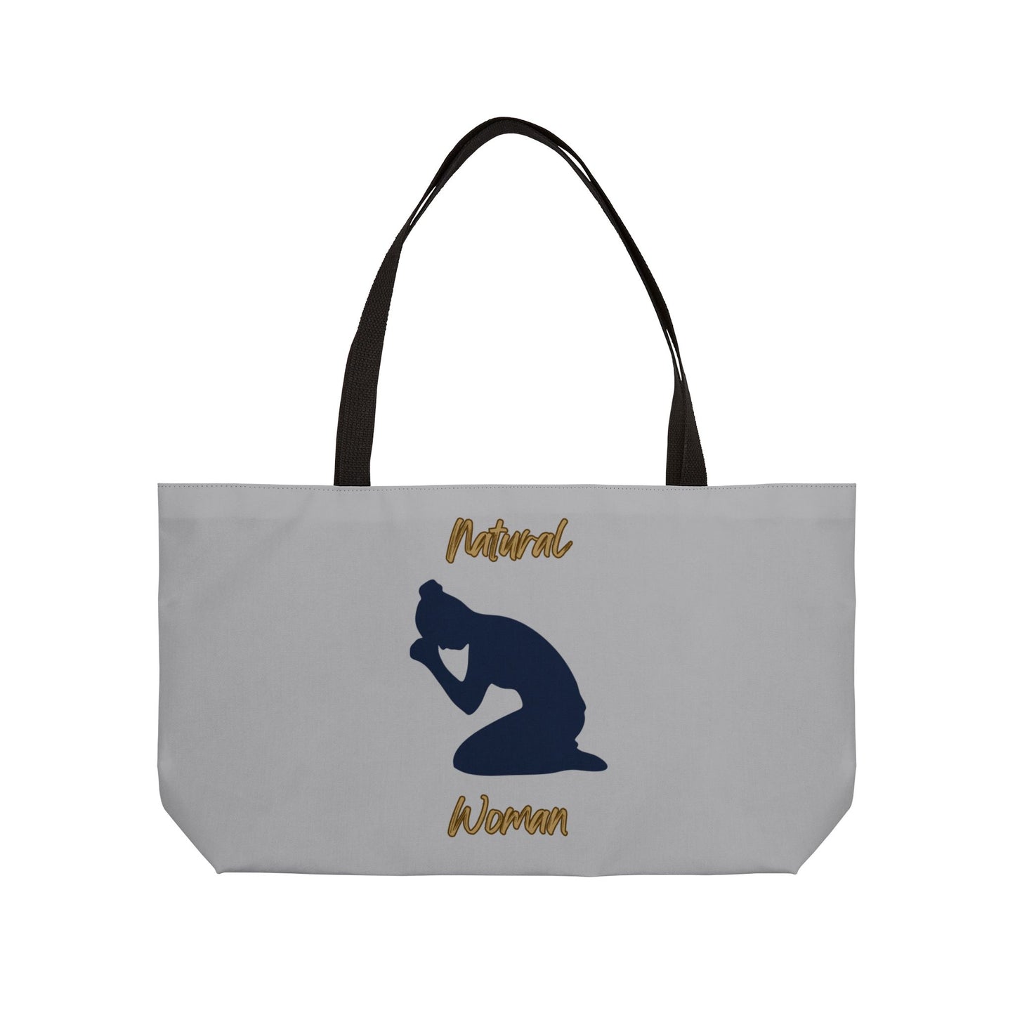 Natural Woman Pray (BL) Weekender Tote Bag LIGHT GREY