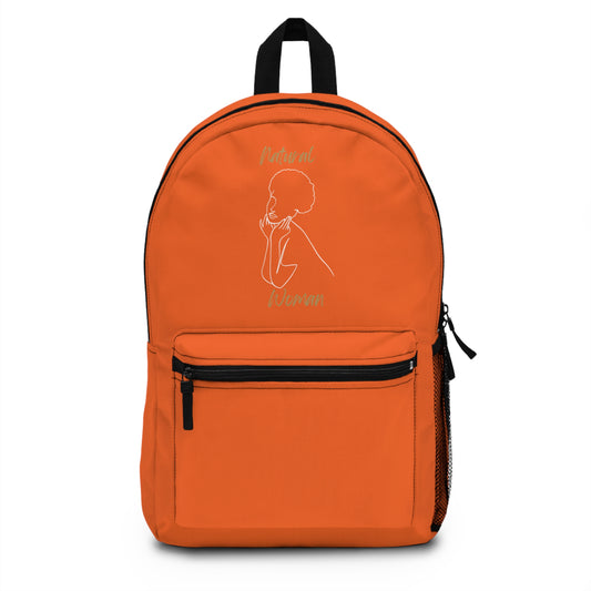 Natural Woman Cute Afro (WL) Backpack ORANGE