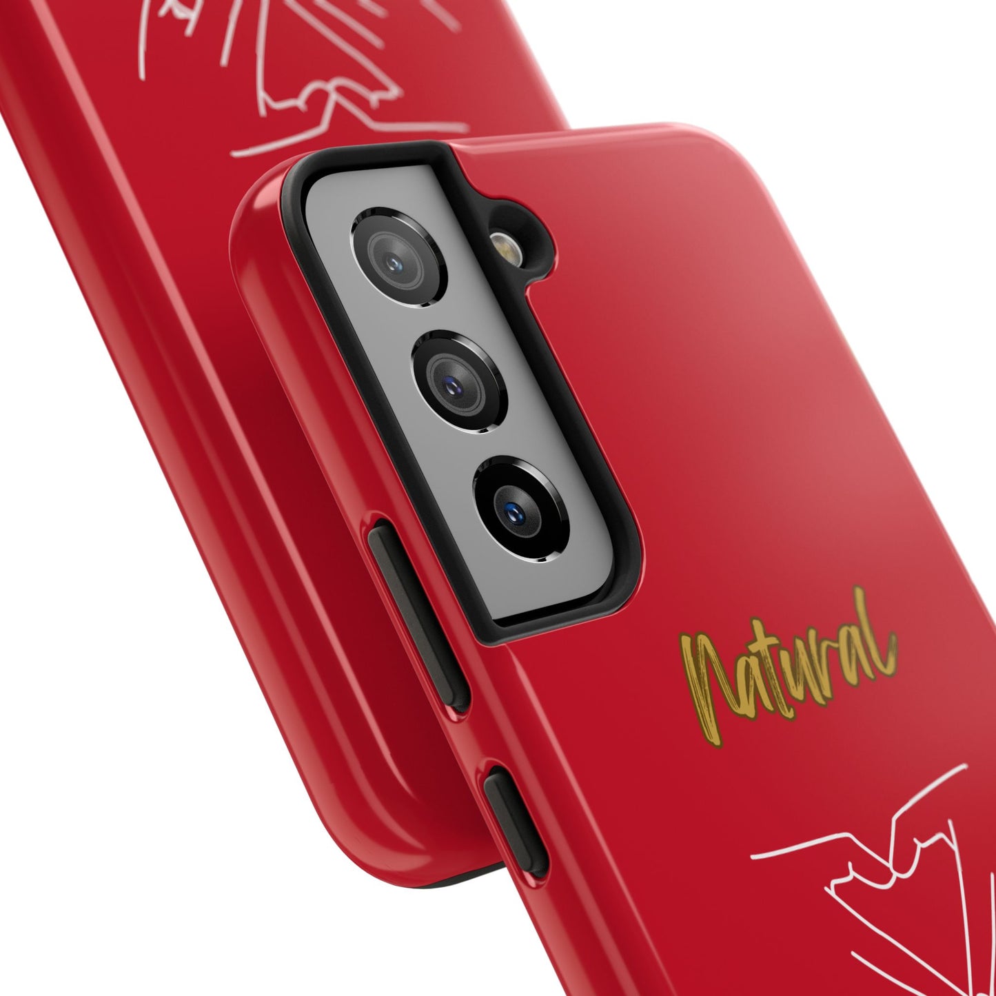 Natural Woman I Love You (WL)Tough Phone Cases DARK RED
