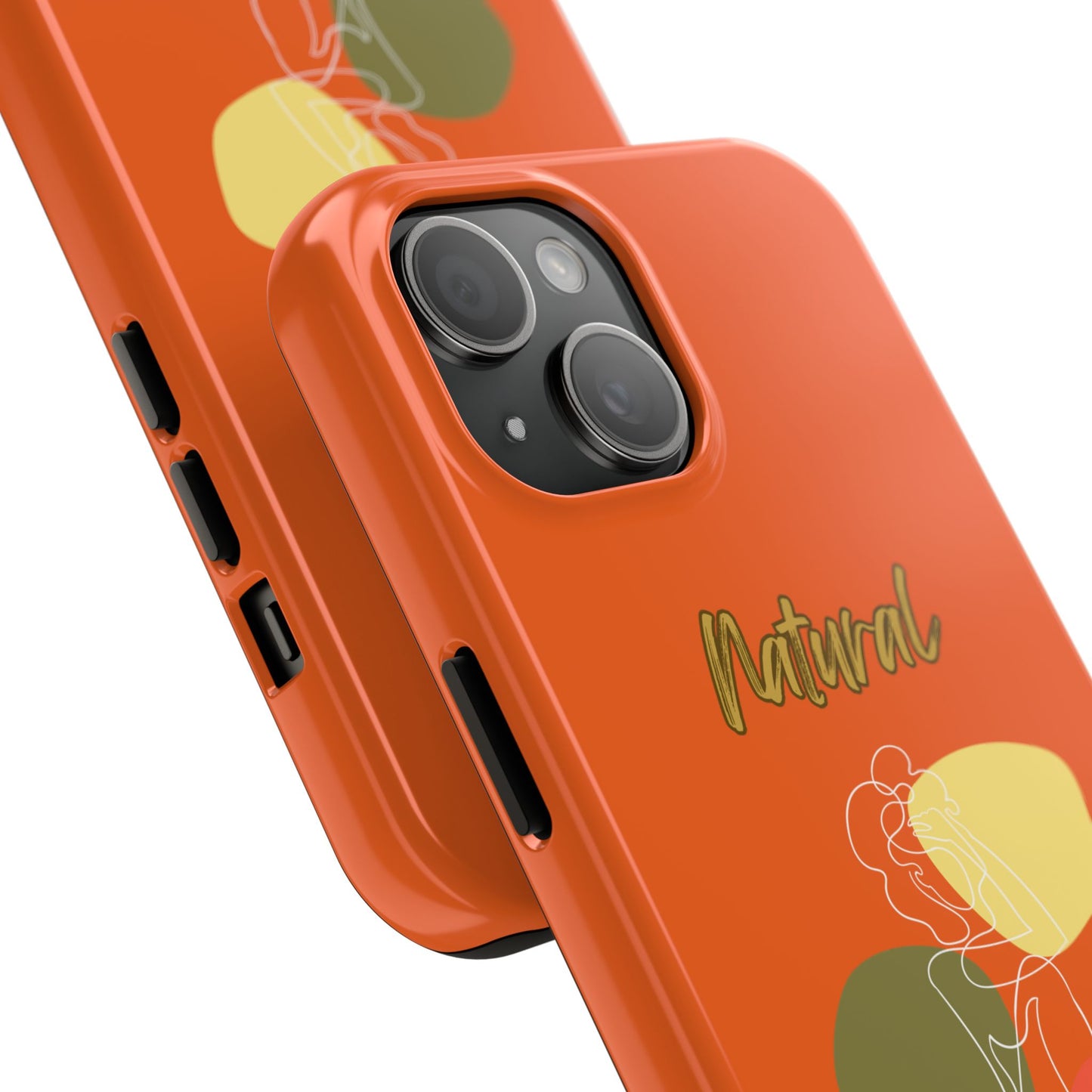 Natural Woman Colorful Pose (WL)Tough Phone Cases ORANGE