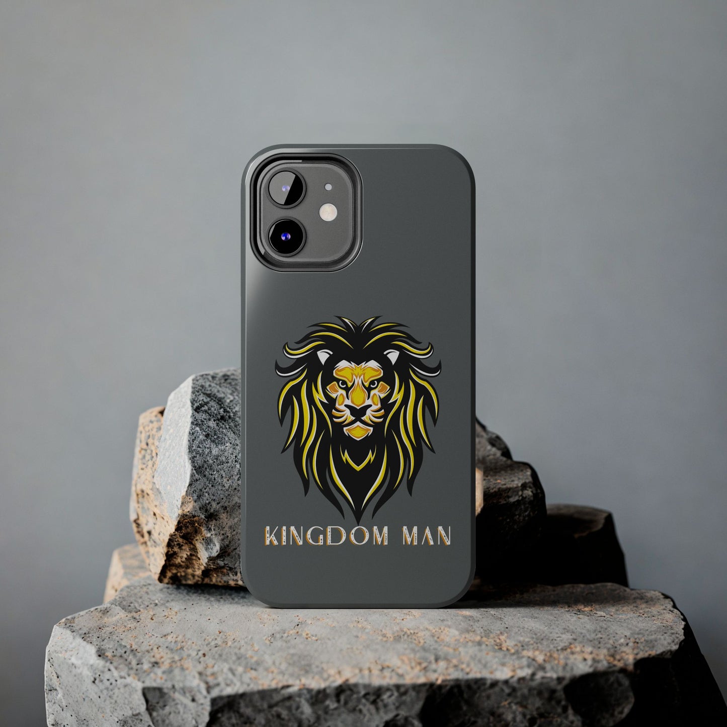 Kingdom Man (White-Gold Label) Tough Phone Case DARK GREY