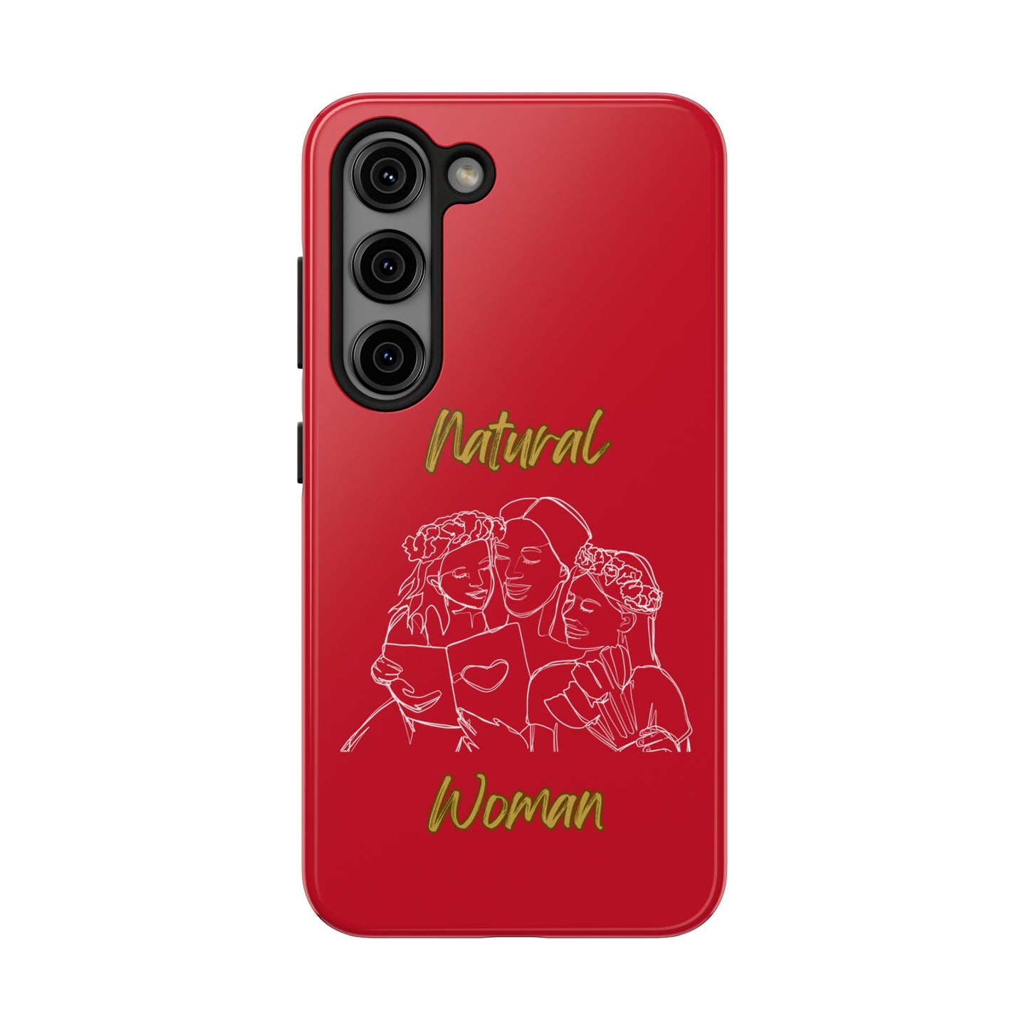 Natural Woman Me & My Girls (WL)Tough Phone Cases DARK RED