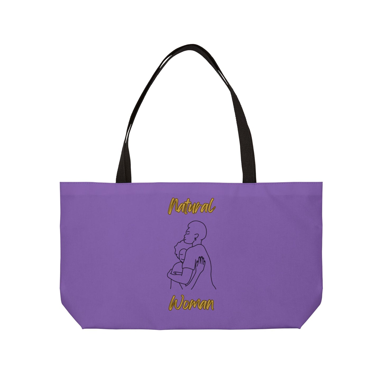 Natural Woman Safe With Momma (BL) Weekender Tote Bag LIGHT PURPLE