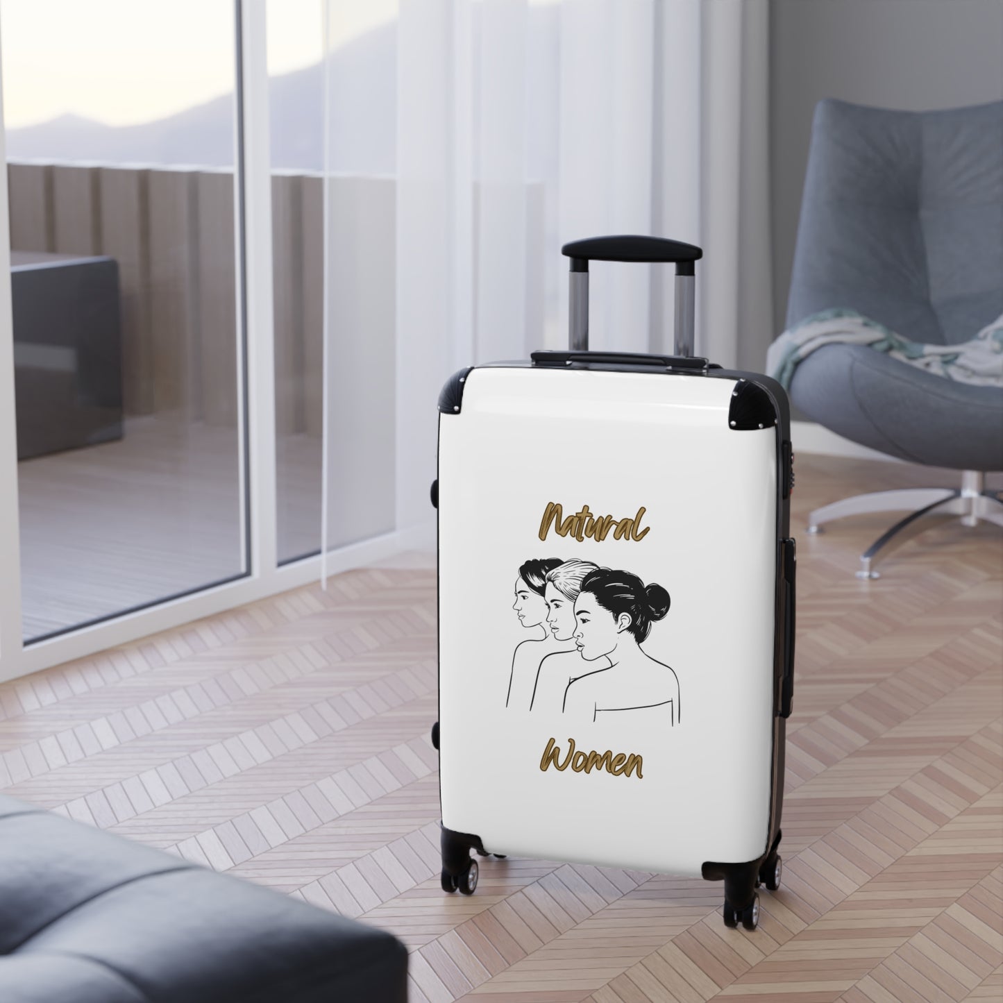 Natural Woman United Friends (BL) Suitcase WHITE