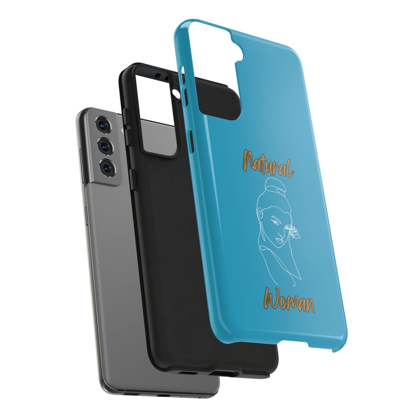 Natural Woman Sassy Bun (WL) Tough Phone Cases TURQUOISE