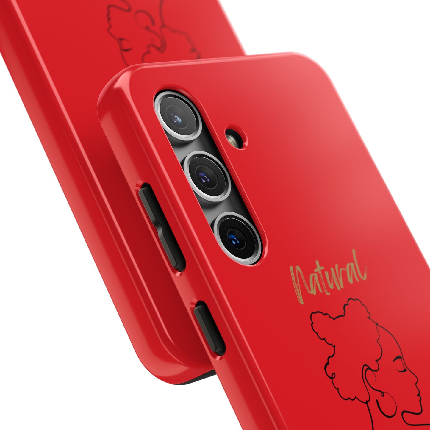 Natural Woman Twists (BL) Tough Phone Case RED