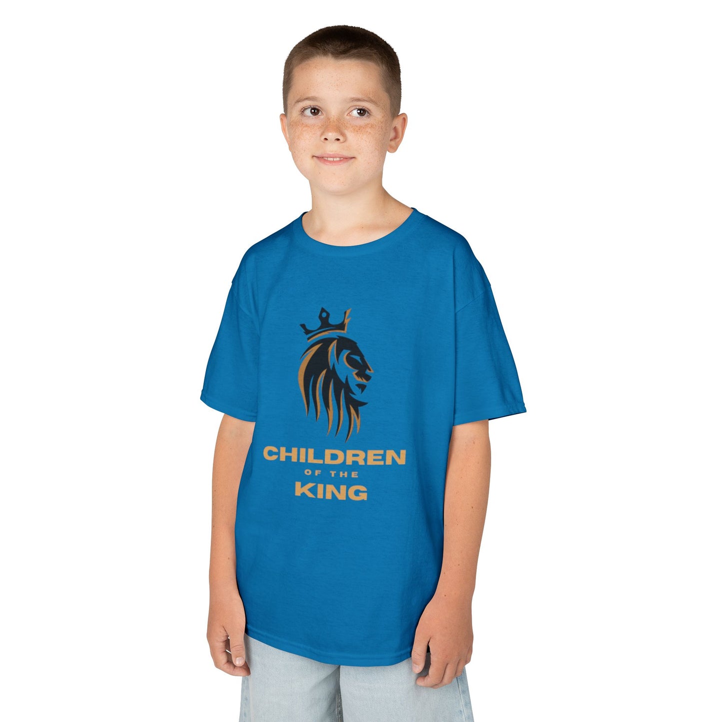 Children of the King Inspirational Kids Cotton T-Shirt (BL)
