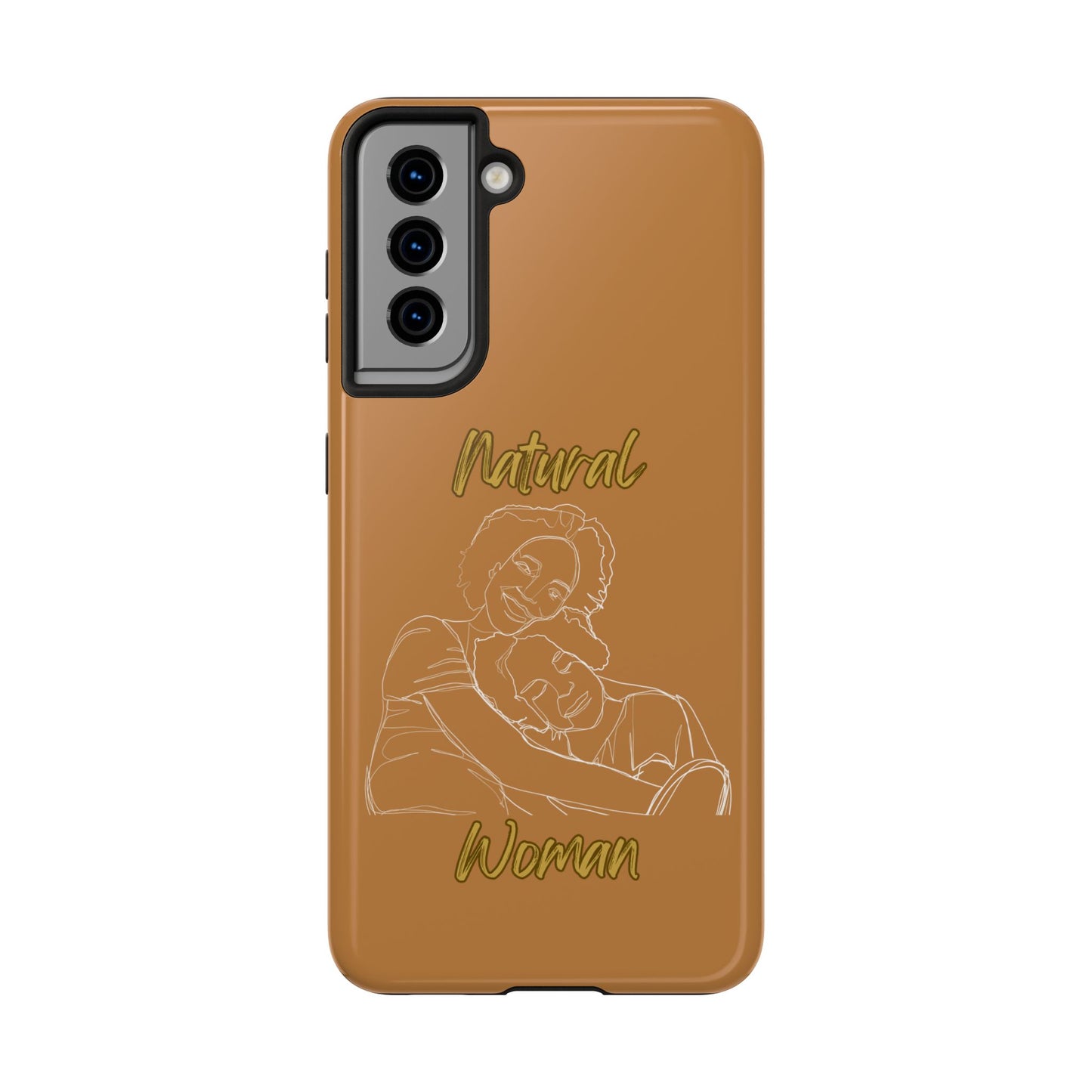 Natural Woman Loving Embrace (WL)Tough Phone Cases LIGHT BROWN