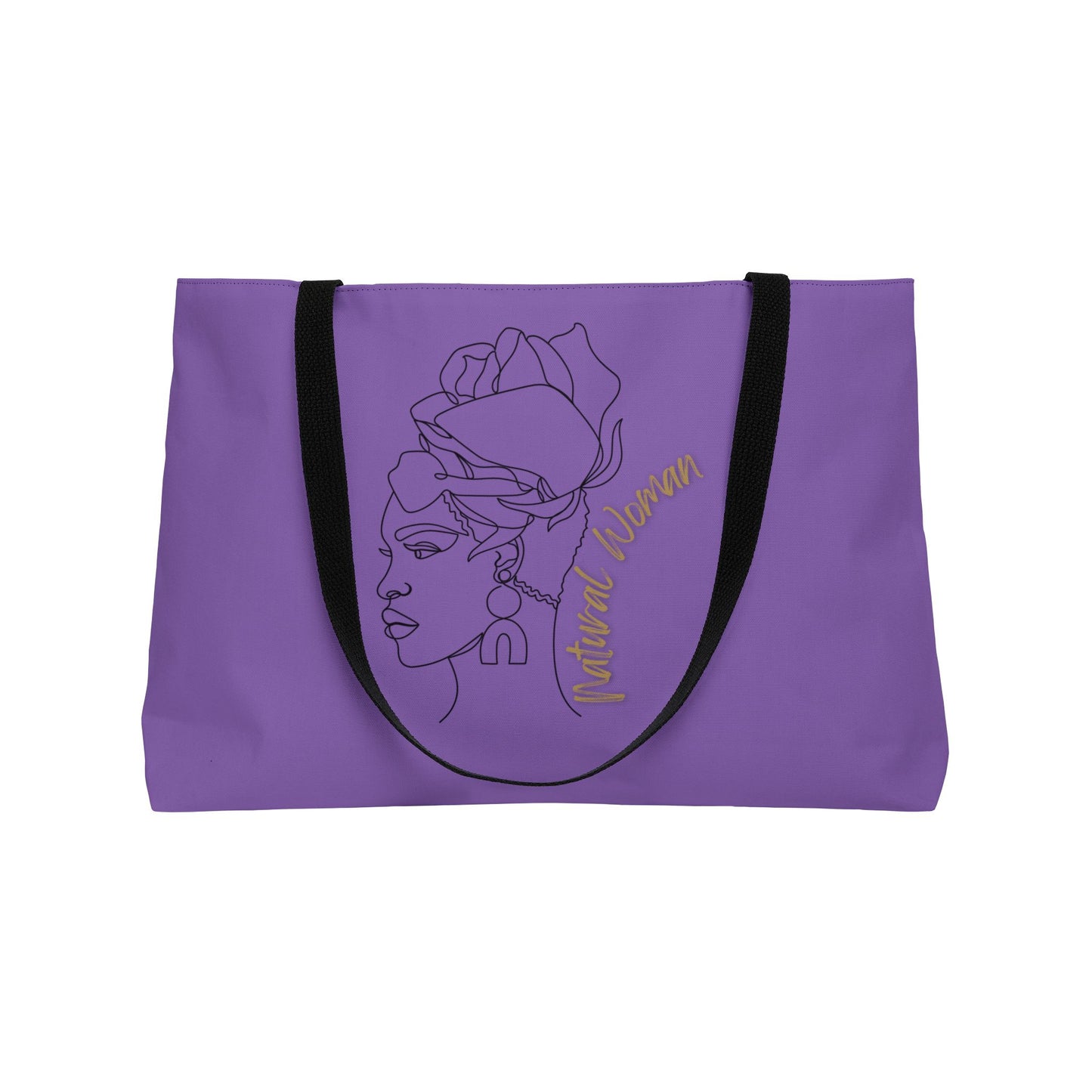 Natural Woman Flower Wrap (BL) Weekender Tote Bag LIGHT PURPLE