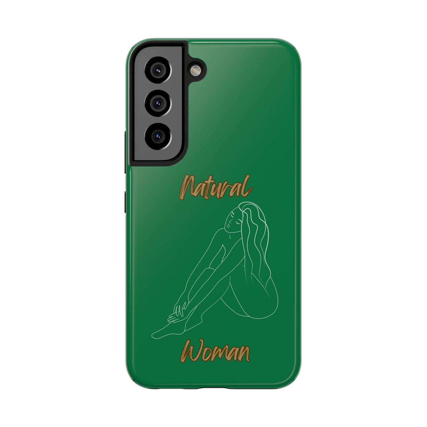 Natural Woman Beauty (WL) Tough Phone Cases DARK GREEN