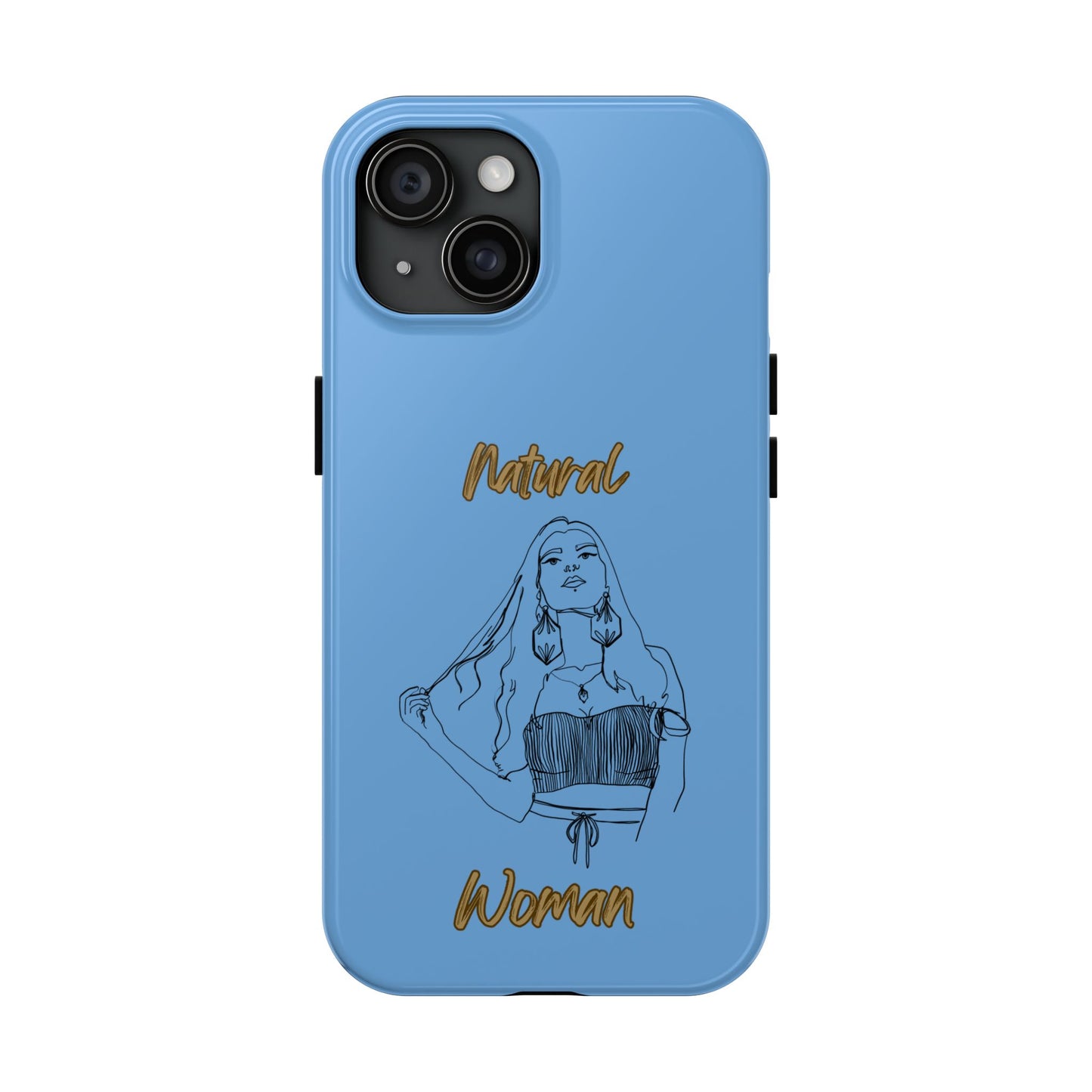 Natural Woman Thinking (BL)Tough Phone Cases LIGHT BLUE