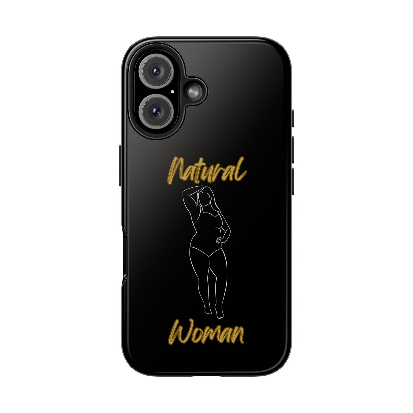 Natural Woman Looking Good (WL)Tough Phone Cases BLACK