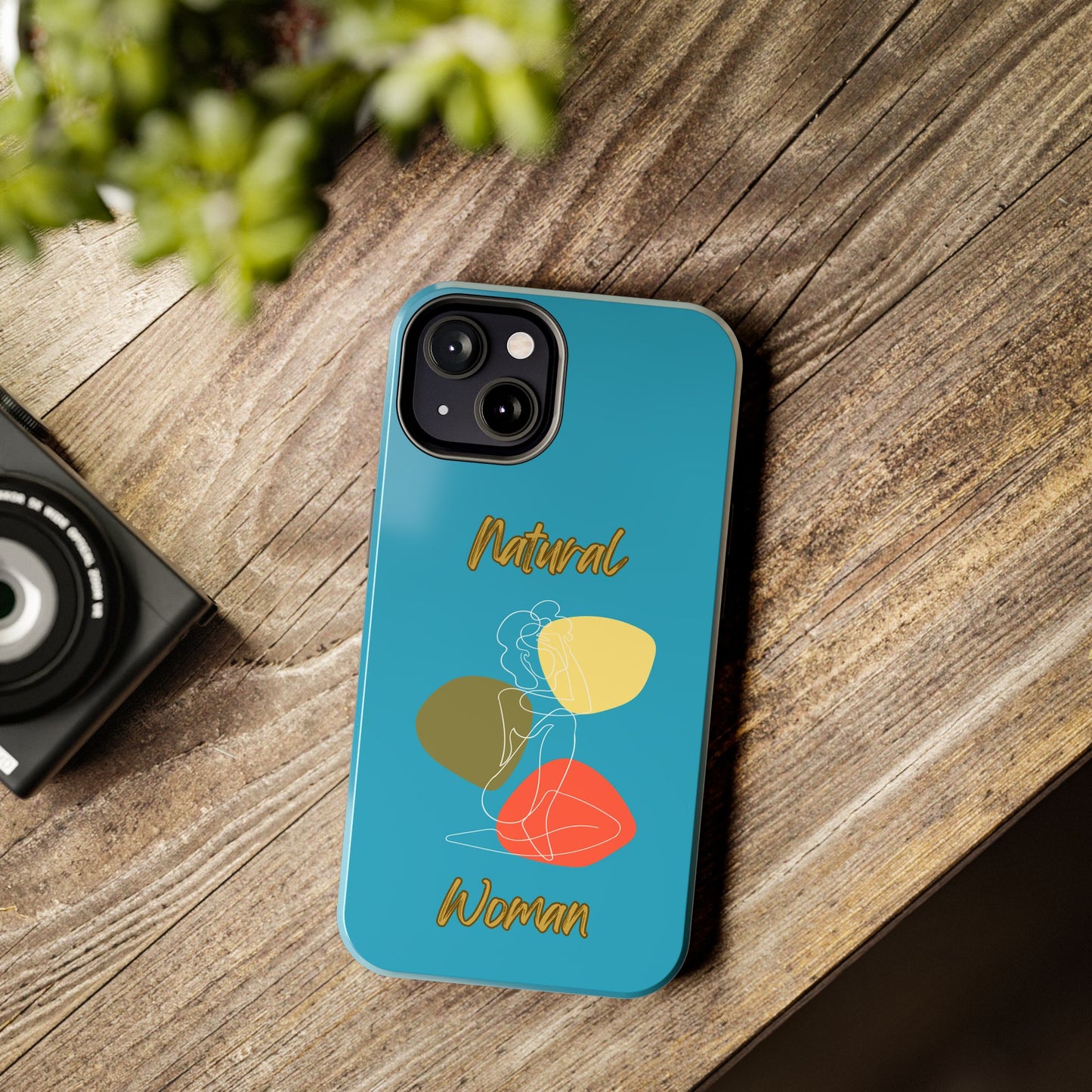 Natural Woman Colorful Pose (WL)Tough Phone Cases TURQUOISE