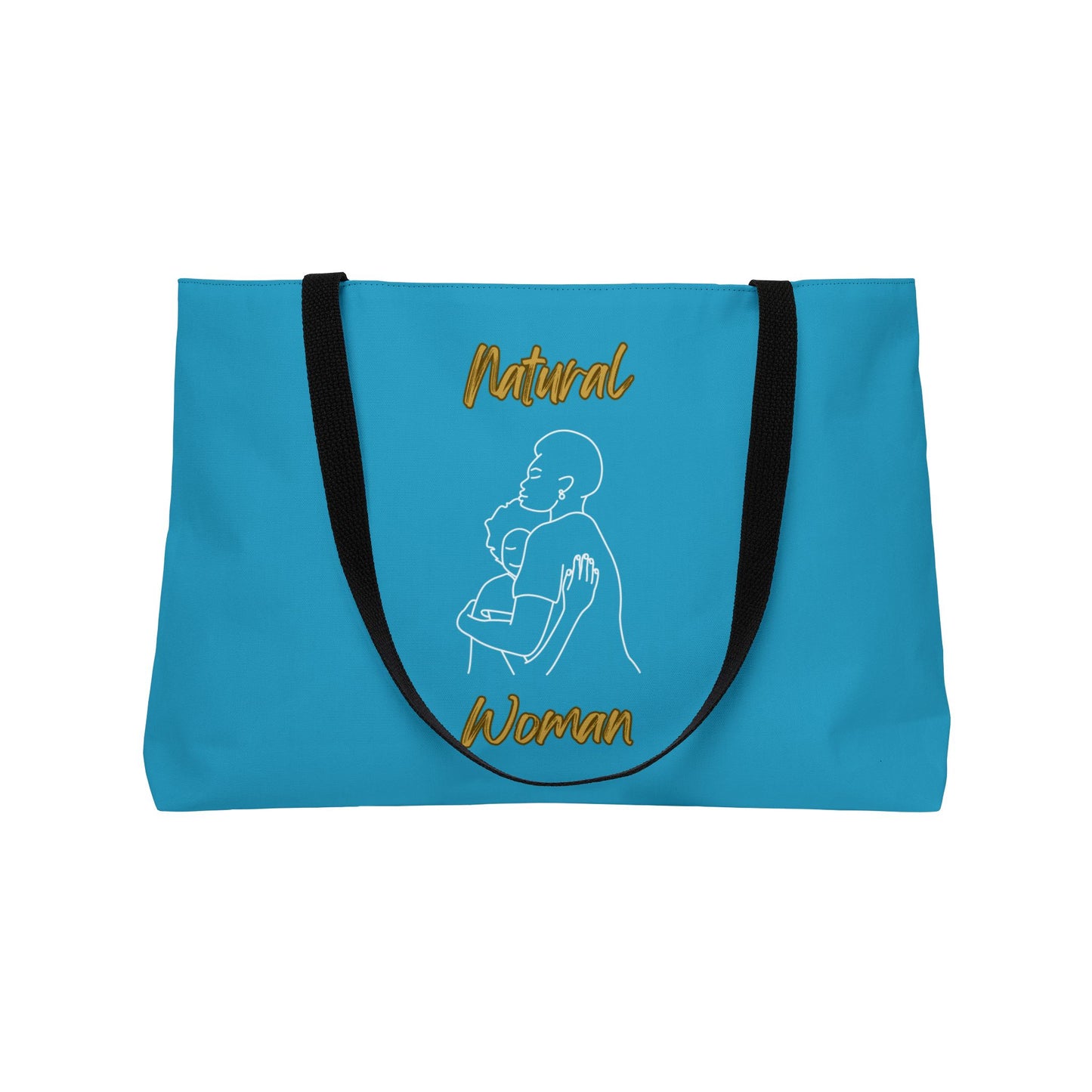 Natural Woman Safe With Momma (WL) Weekender Tote Bag TURQUOISE