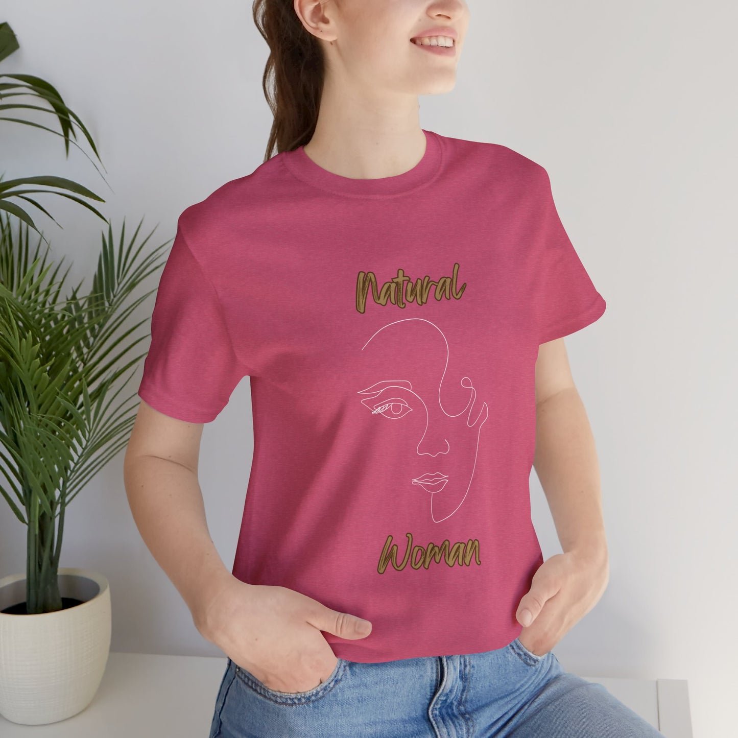 Natural Woman Looking  (WL) Short Sleeve T-Shirt