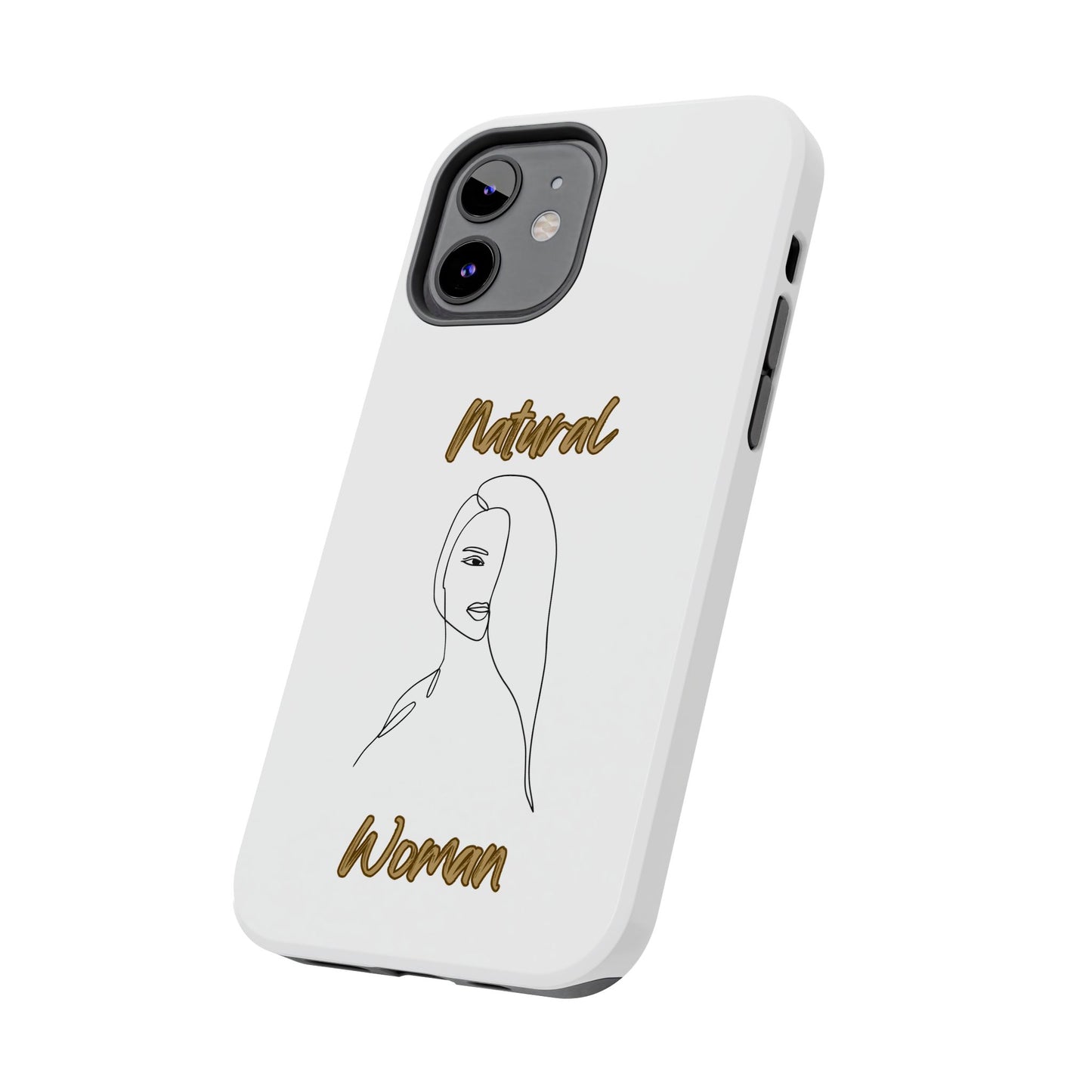 Natural Woman Covered Eye (BL)Tough Phone Cases WHITE
