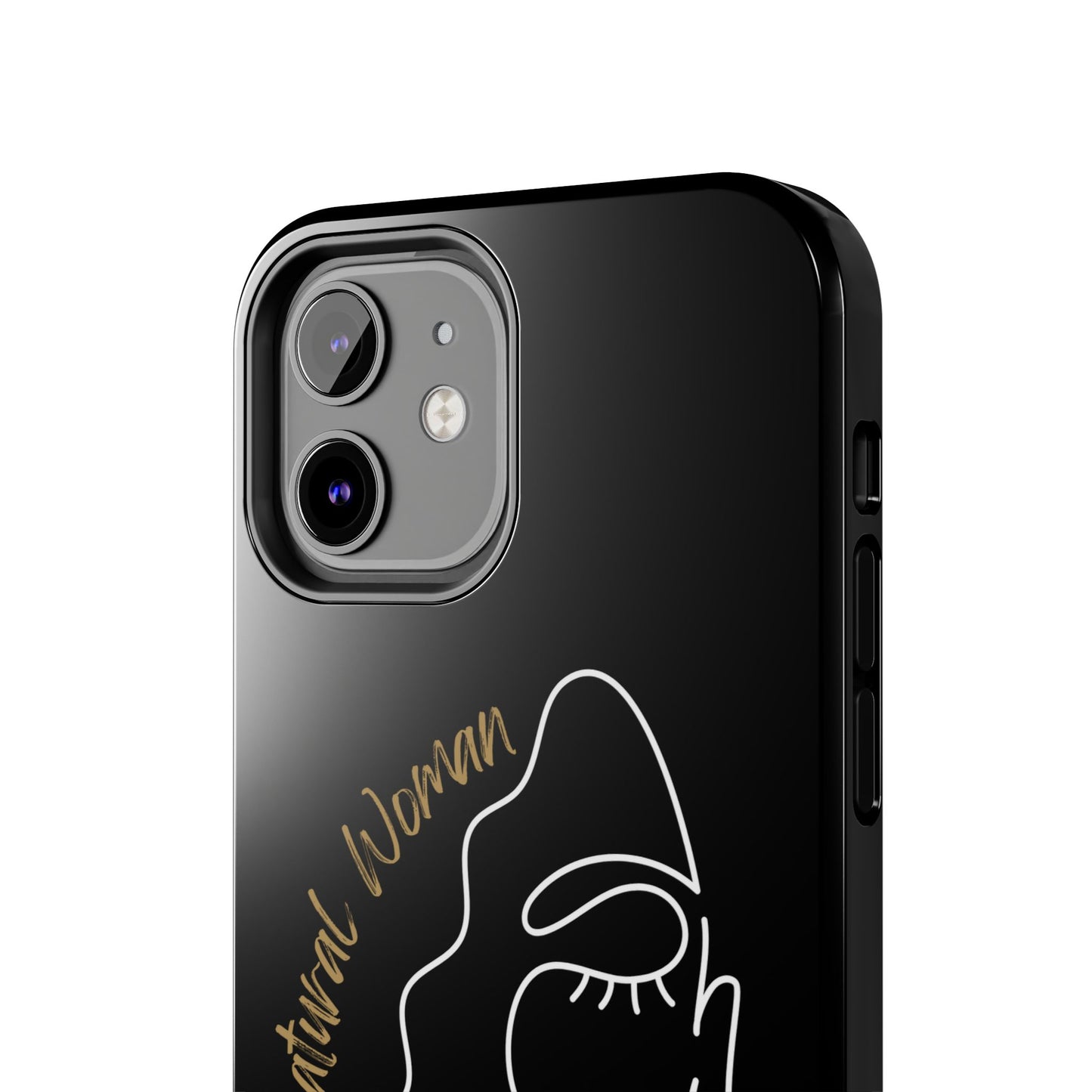 Natural Woman Half Face (WL)Tough Phone Case BLACK