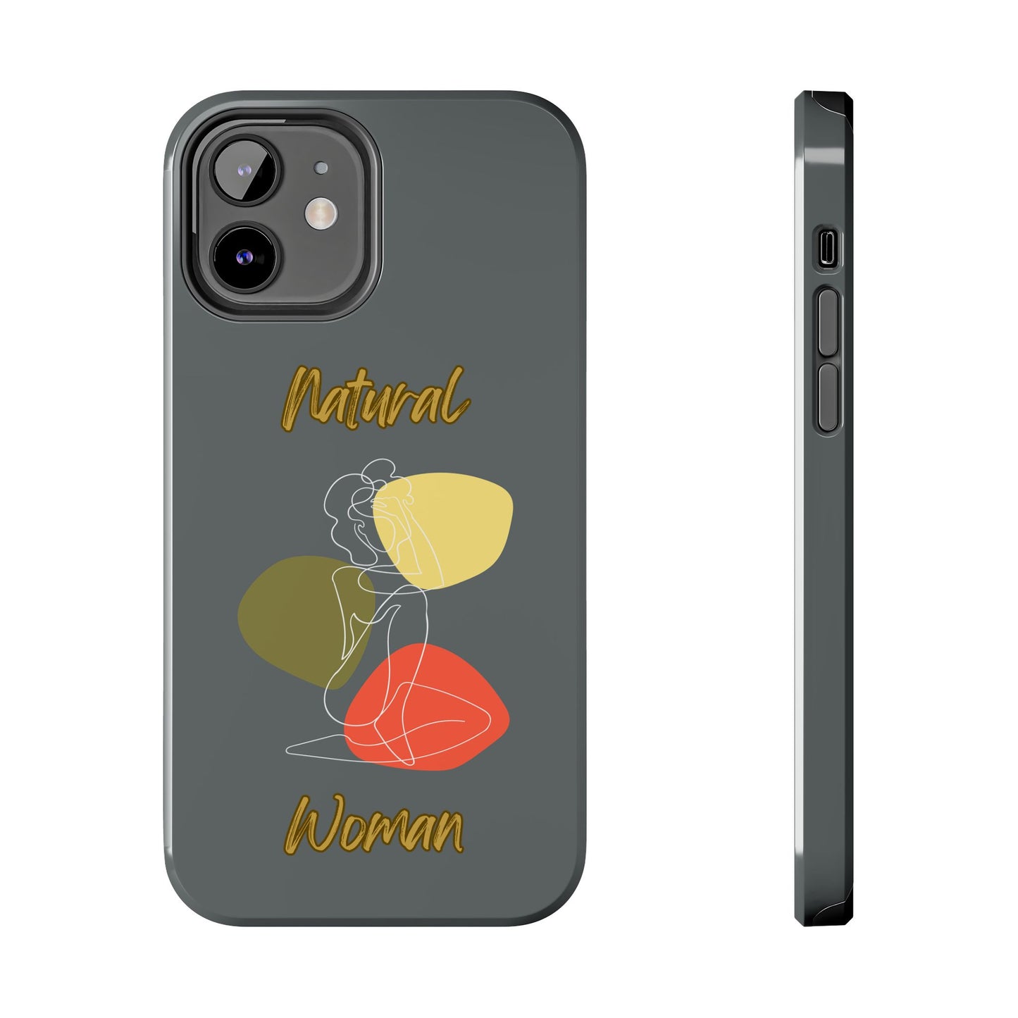 Natural Woman Colorful Pose (WL)Tough Phone Cases DARK GREY