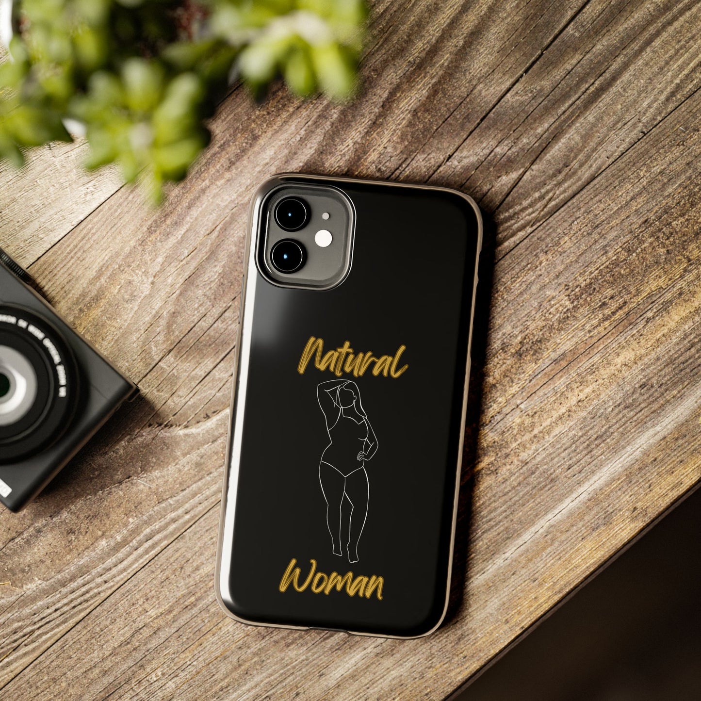 Natural Woman Looking Good (WL)Tough Phone Cases BLACK