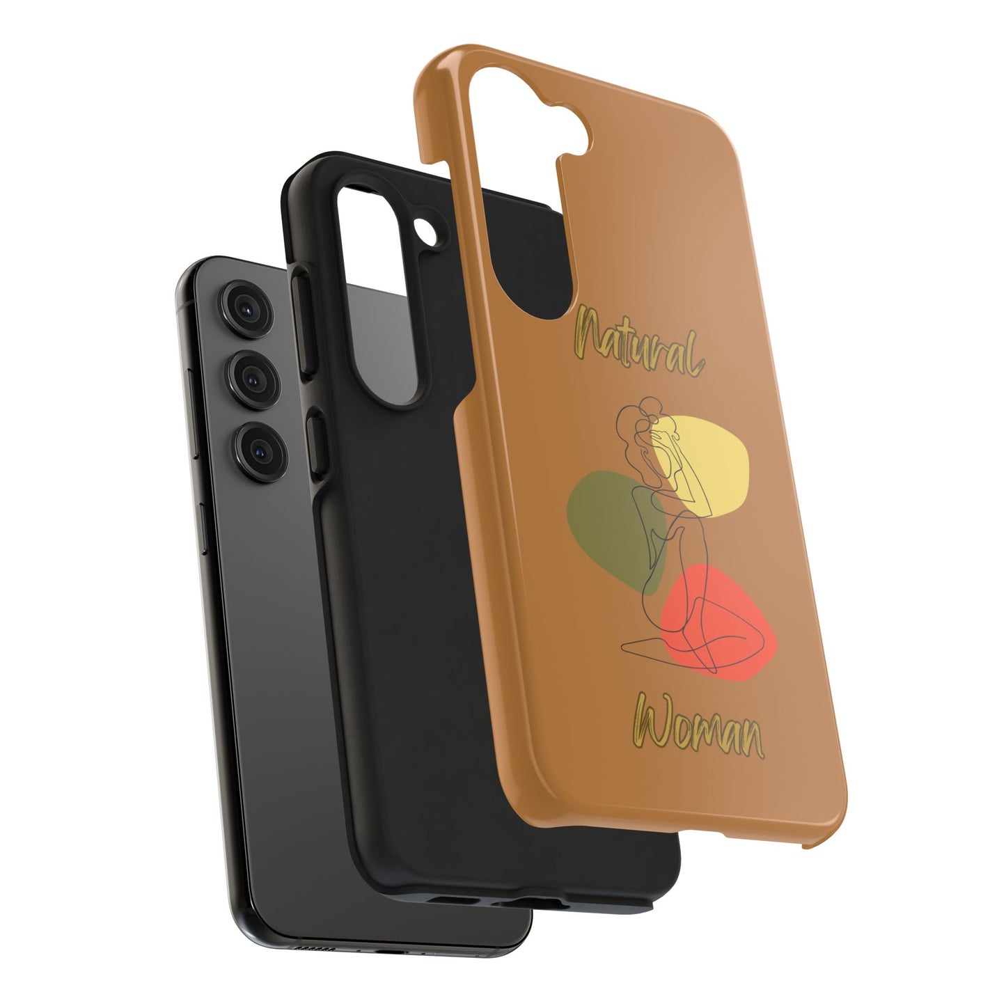 Natural Woman Colorful Pose (BL)Tough Phone Cases LIGHT BROWN