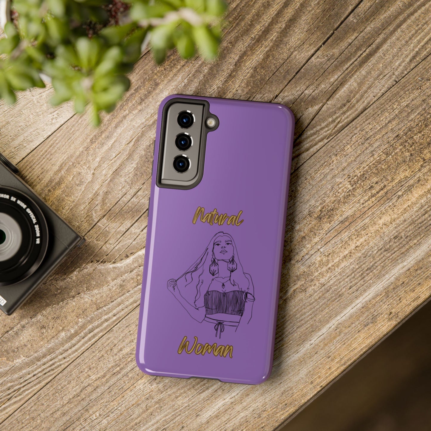 Natural Woman Thinking (BL)Tough Phone Cases LIGHT PURPLE