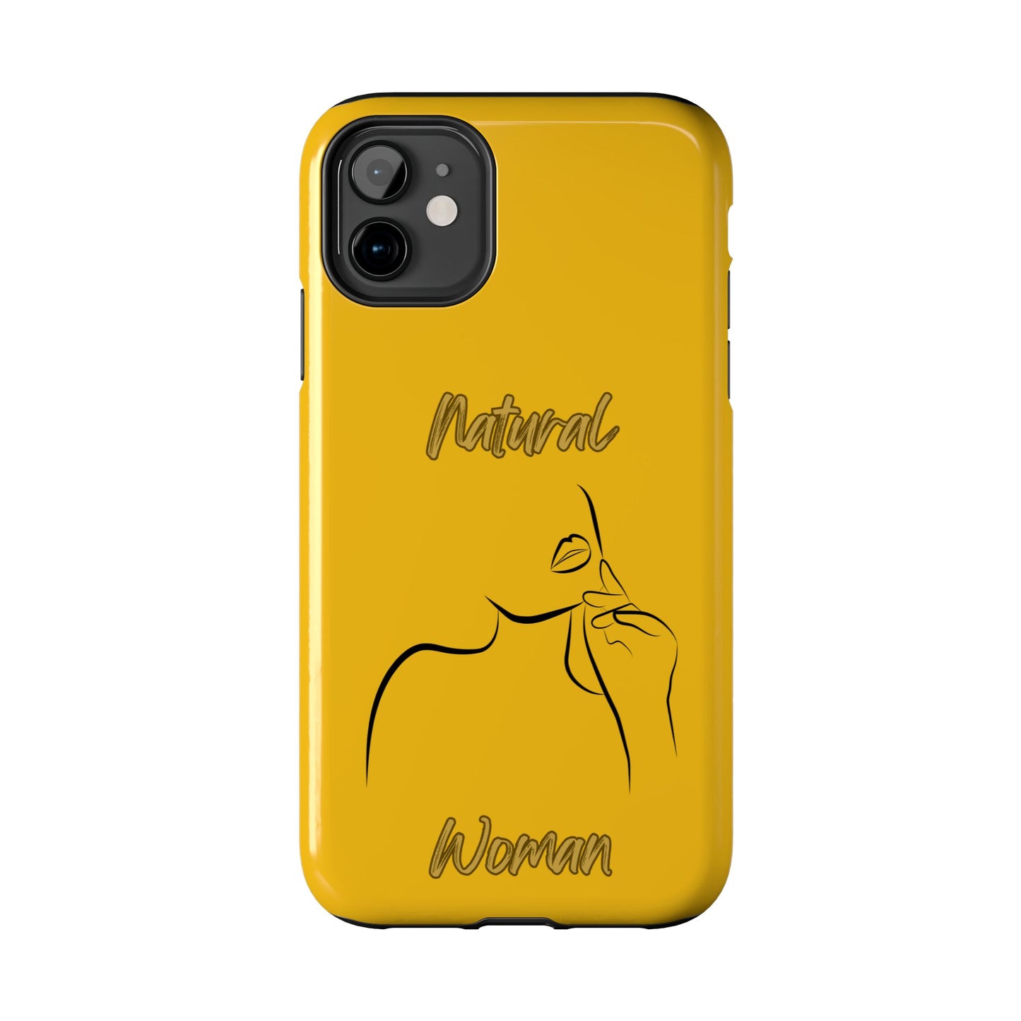Natural Woman Chin Up (BL)Tough Phone Cases YELLOW