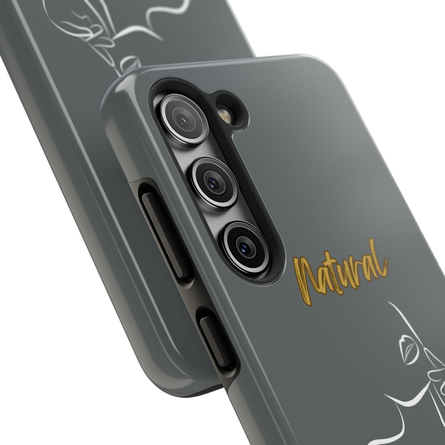 Natural Woman Chin Up (WL)Tough Phone Cases DARK GREY