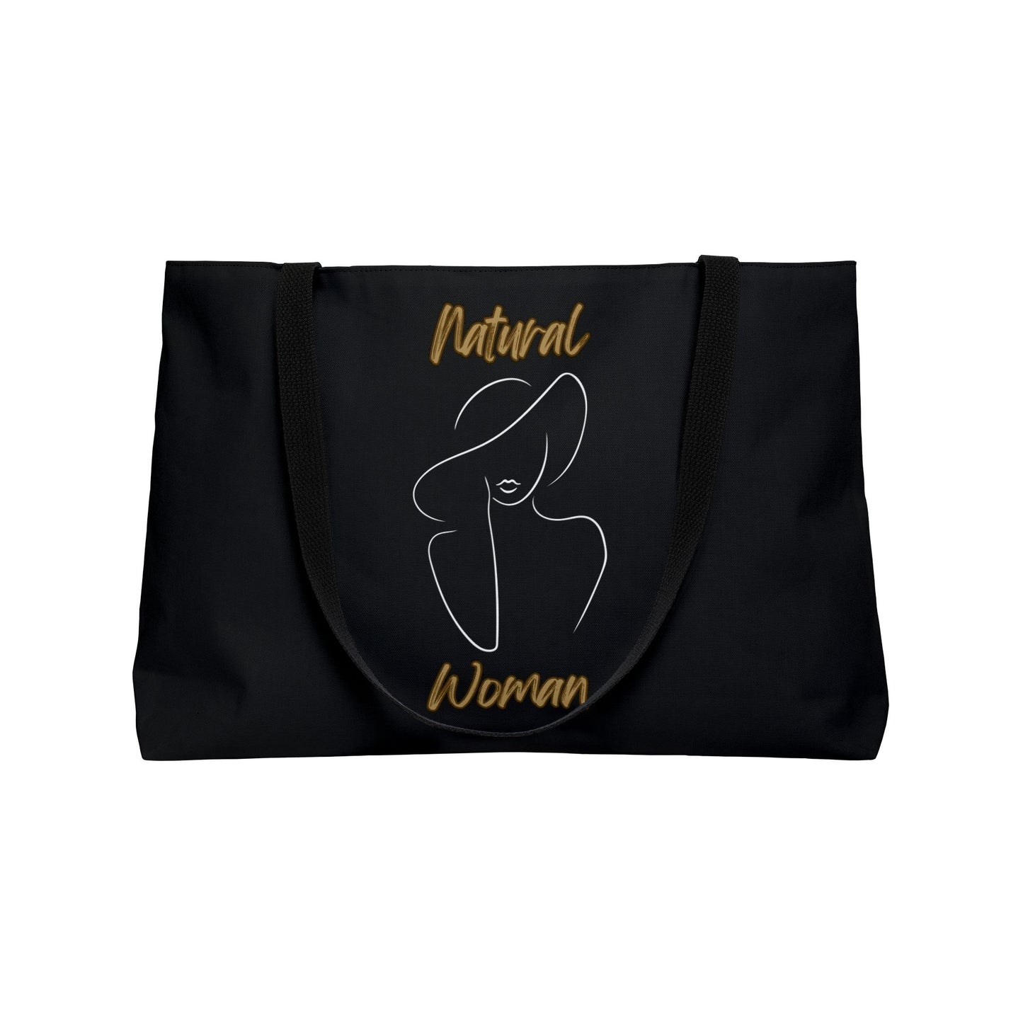 Natural Woman Sun Hat (WL) Weekender Tote Bag BLACK