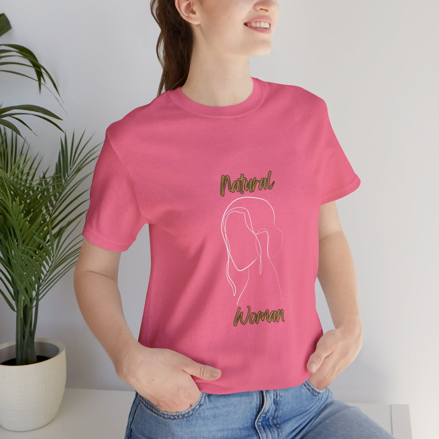 Natural Woman Hanging Hair (WL) Short Sleeve T-Shirt